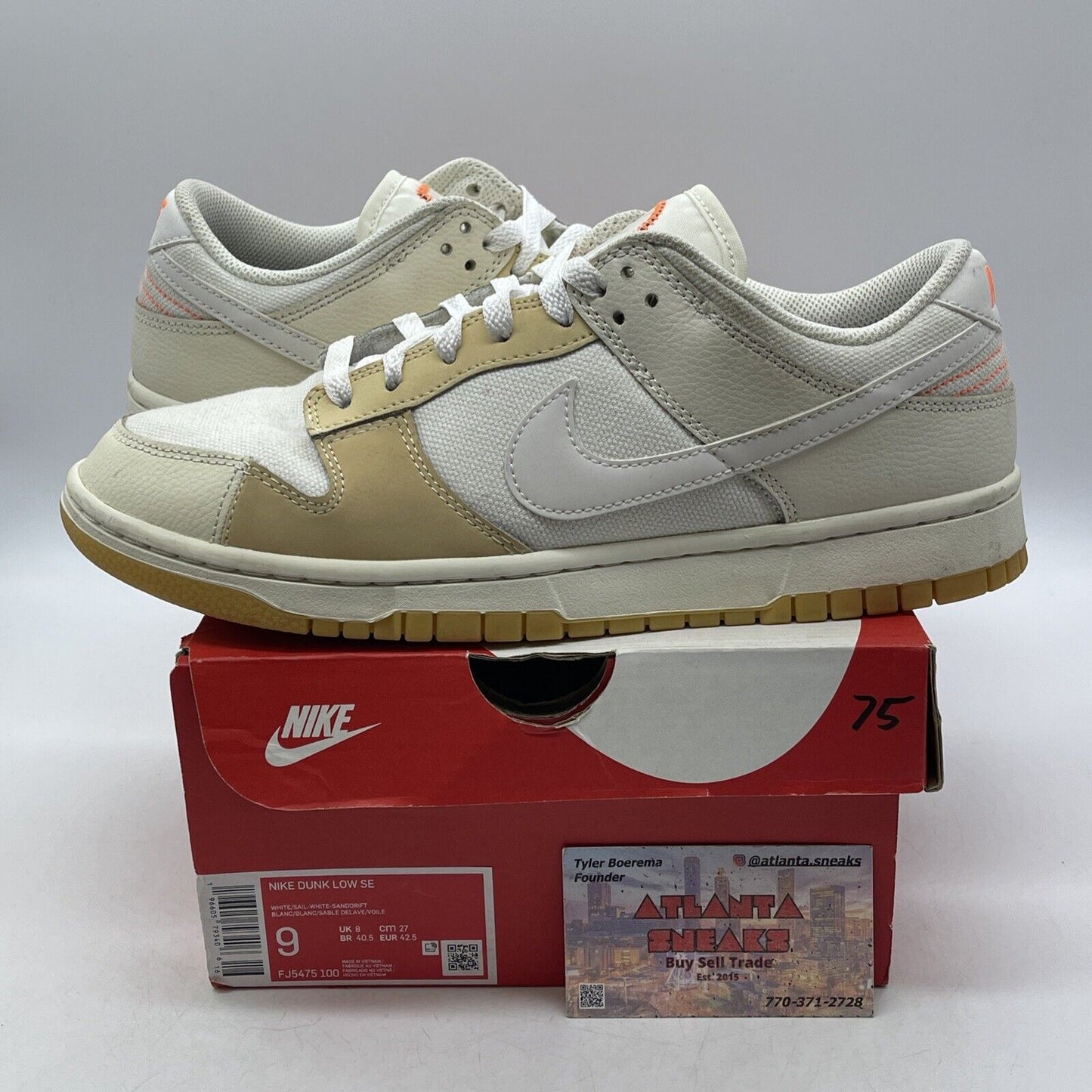 Size 9 - Nike Dunk SE Low If Lost Return To Brown White Suede (FJ5475-100)