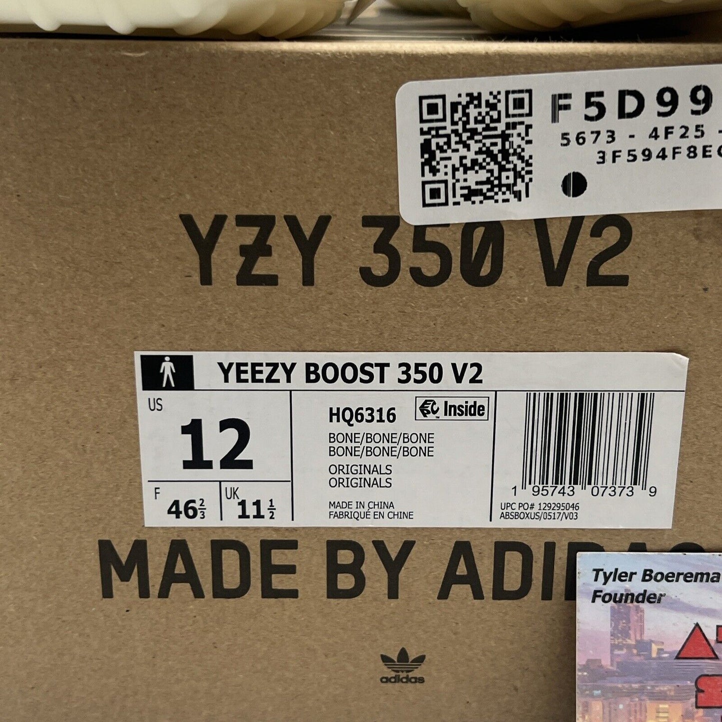 Size 12 - adidas Yeezy Boost 350 V2 Low Bone (HQ6316)