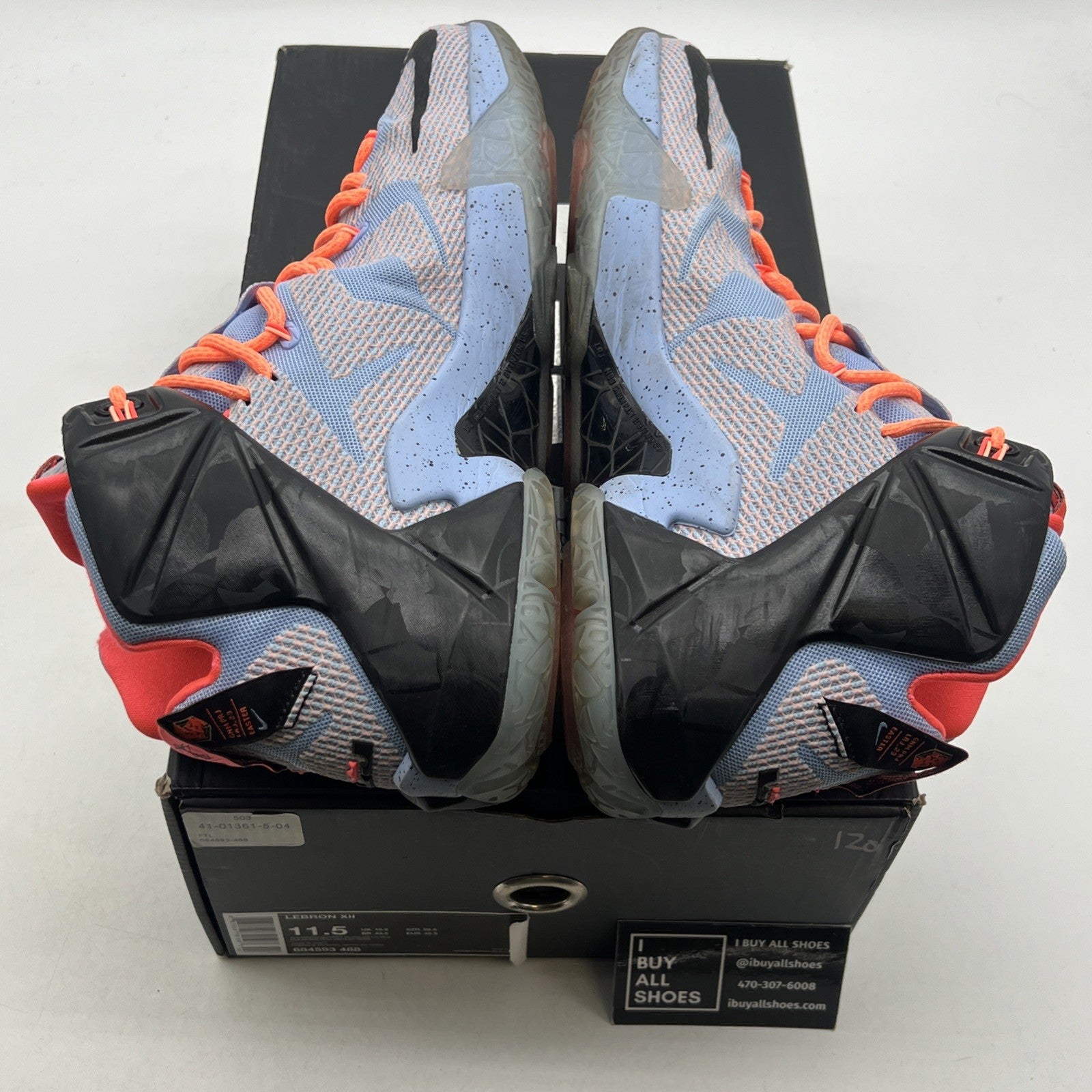 Size 11.5 - Nike LeBron 12 Easter (684593-488)