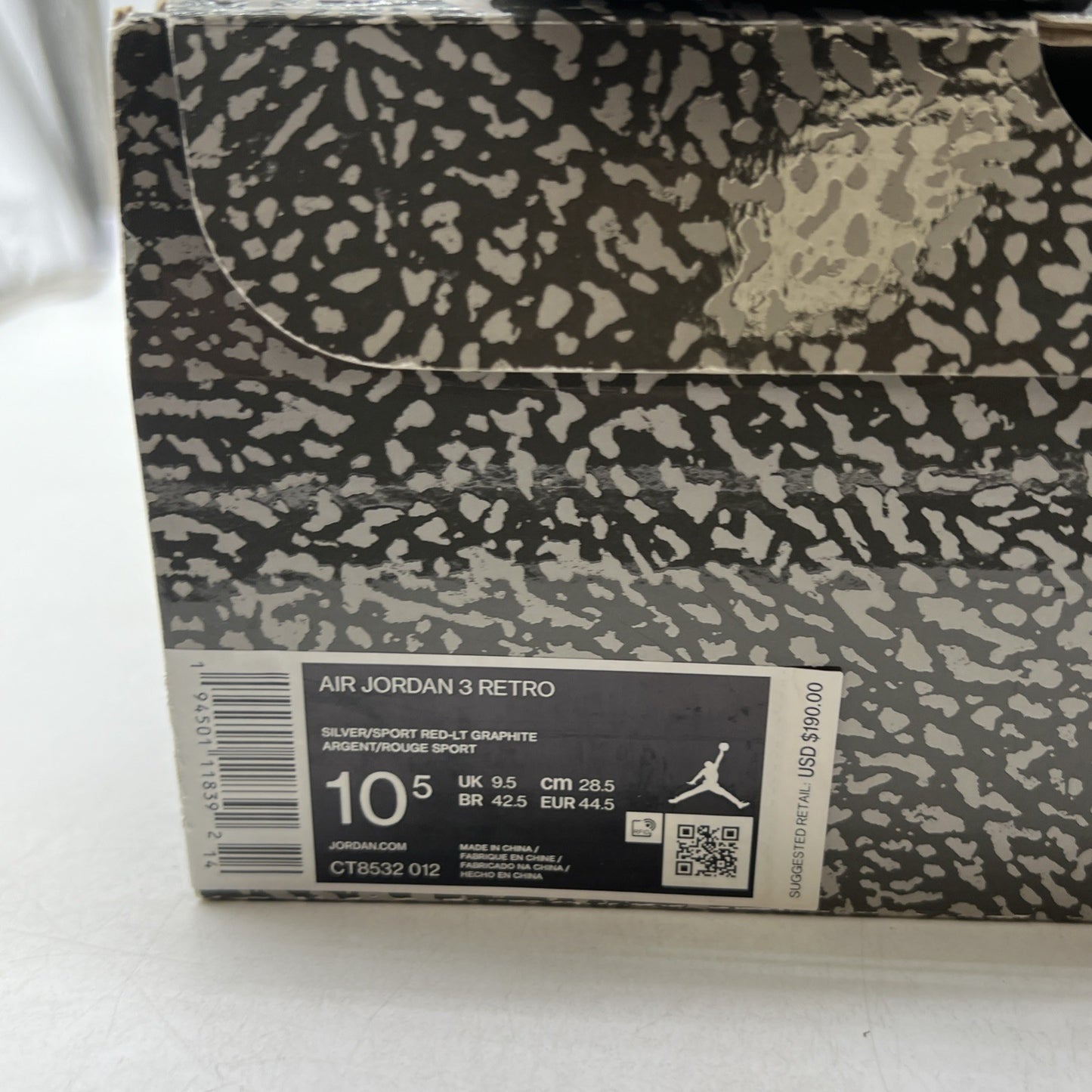 Size 10.5 - Air Jordan 3 Retro Mid Cool Grey (CT8532-012)