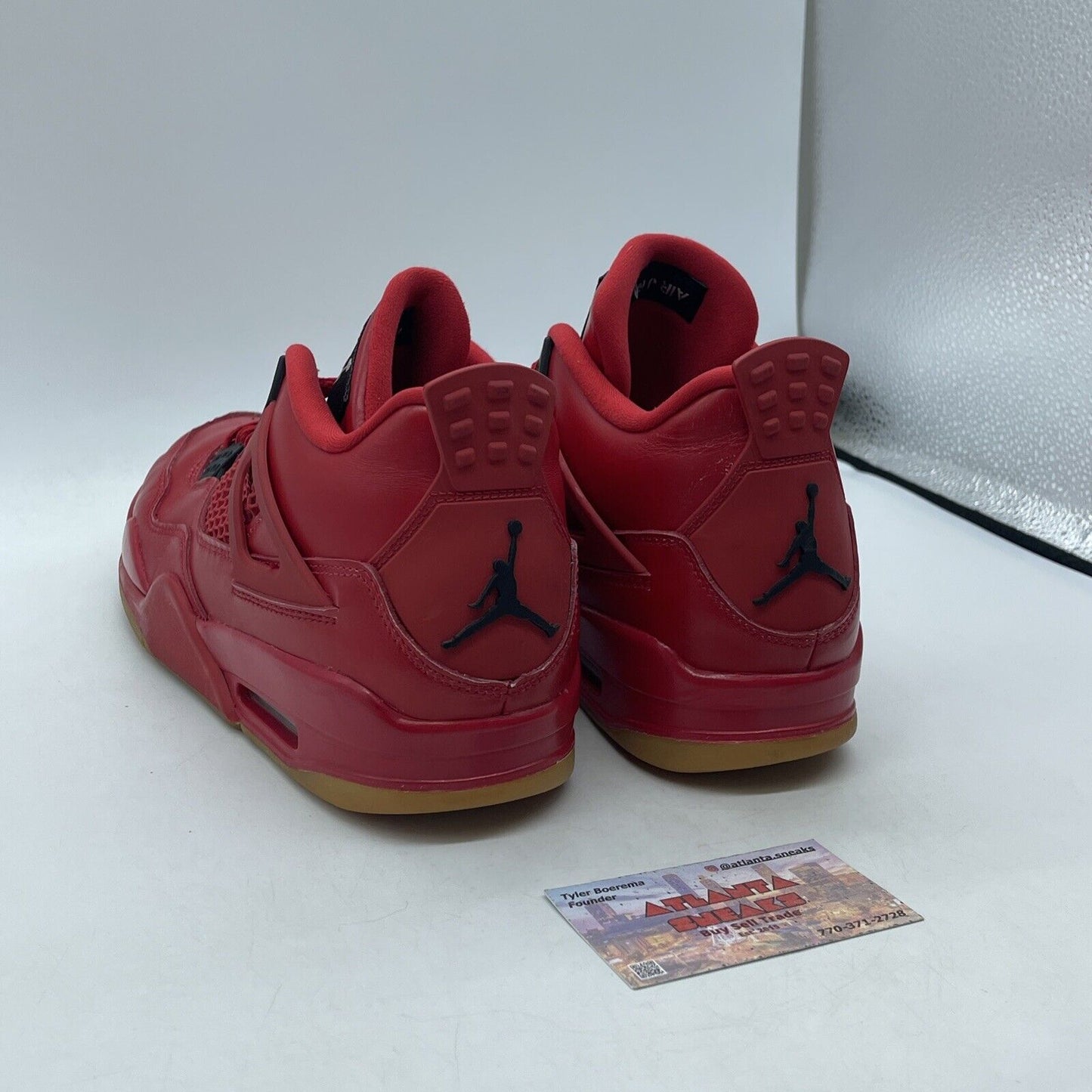 Size 10W - Air Jordan 4 Retro NRG Singles Day Red Black Leather (AV3914-600)