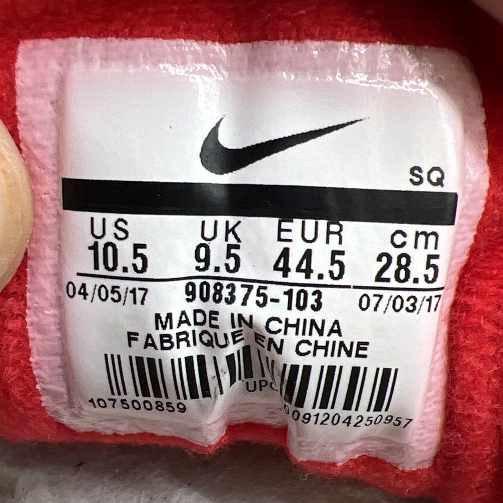 Size 10.5 - Nike Air Max 1 OG Anniversary 2017 (908375-103)