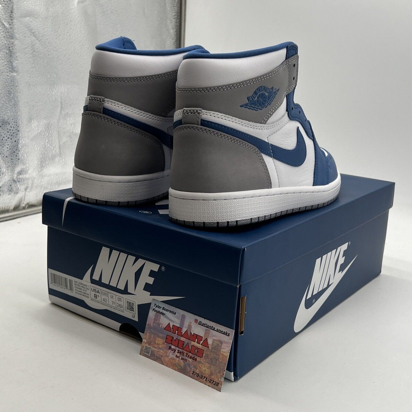 Size 8.5 - Air Jordan 1 Retro OG High True Blue (DZ5485-410)