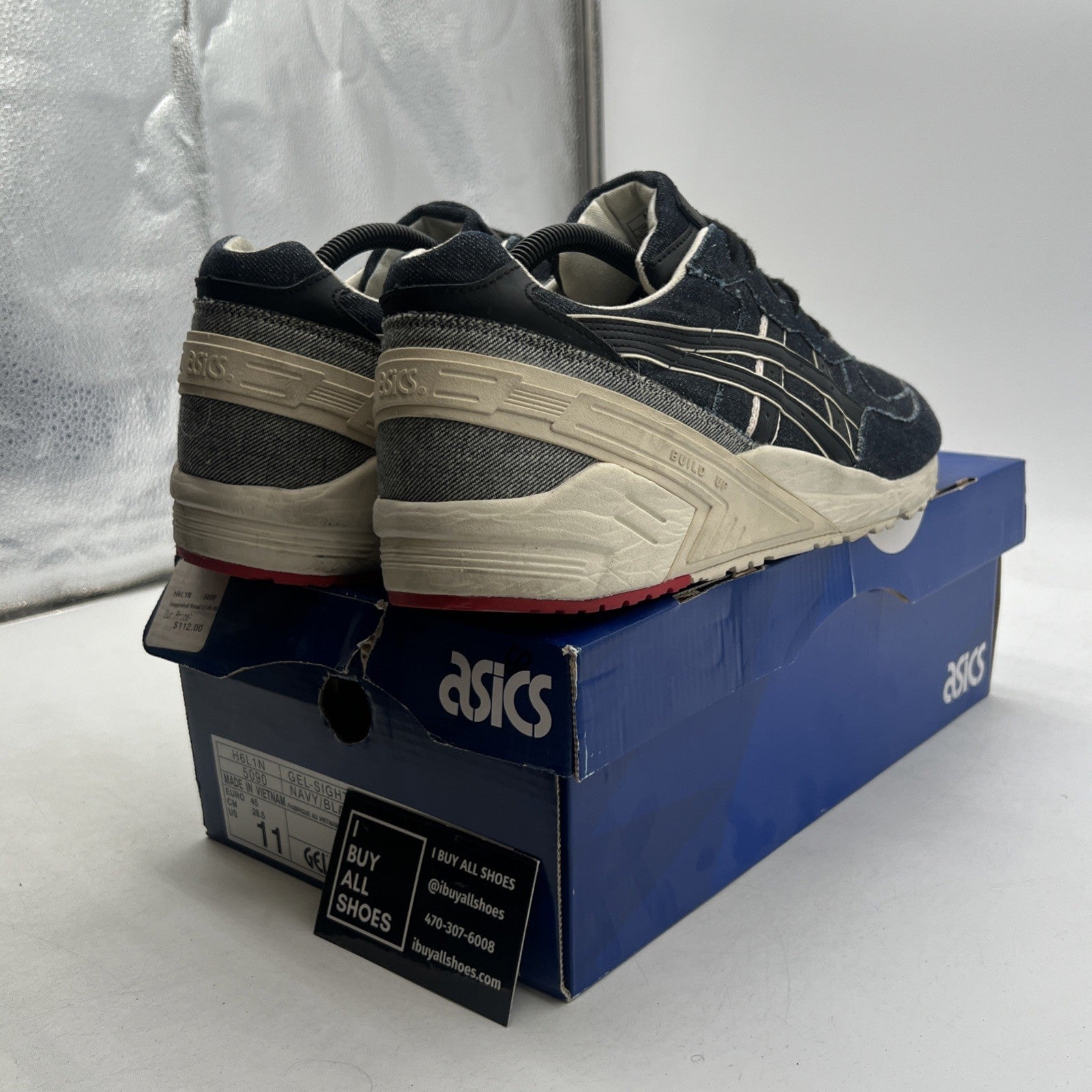 Size 11 - Asics Gel Sight Selvedge Denim (H6L1N5090)