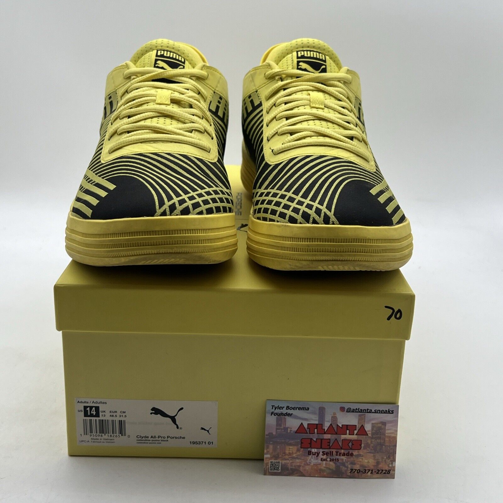 Size 14 - PUMA Porsche Legacy x Clyde All-Pro Celandine (195371-01)