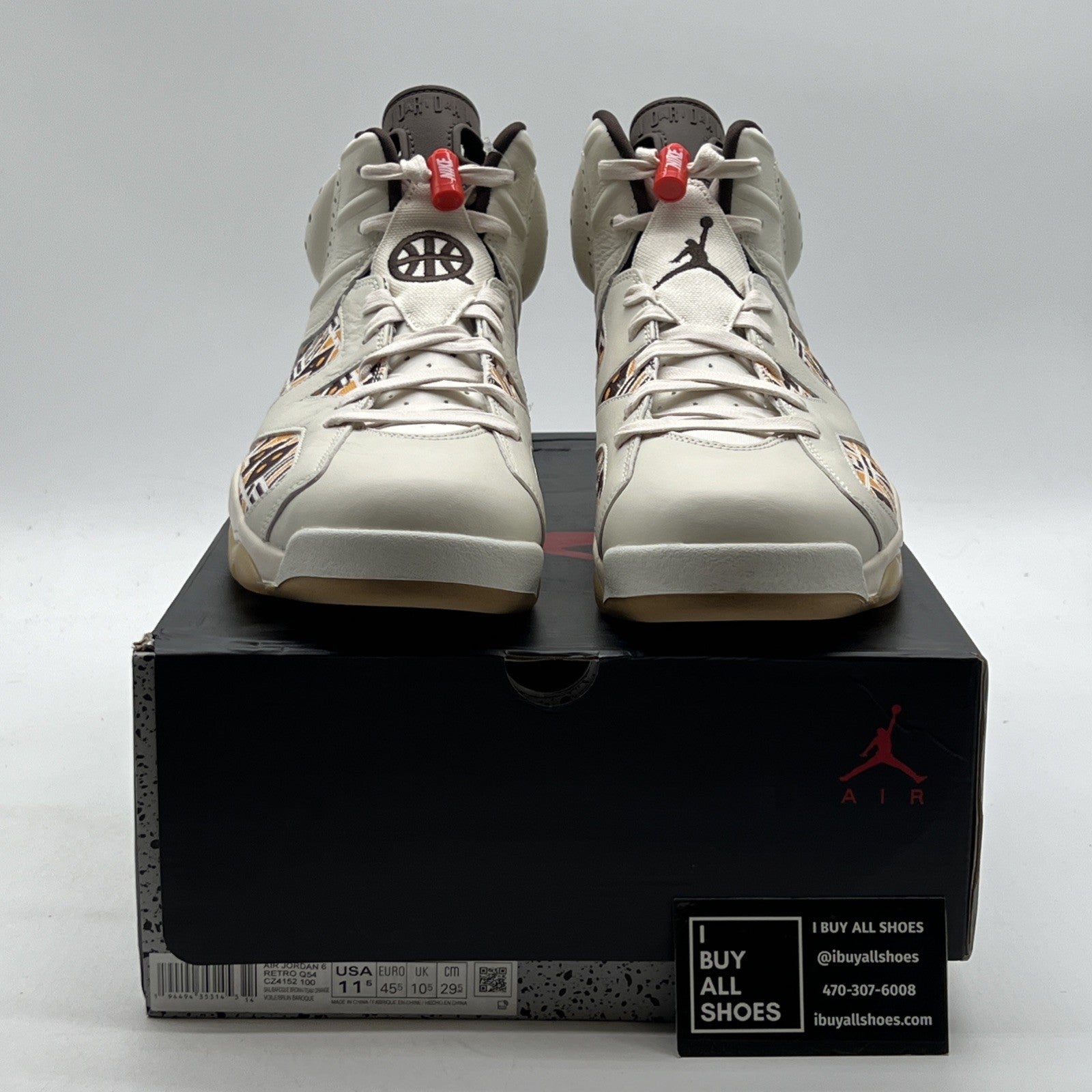 Size 11.5 - Air Jordan 6 Retro Quai 54 - Sail Gum (CZ4152-100)