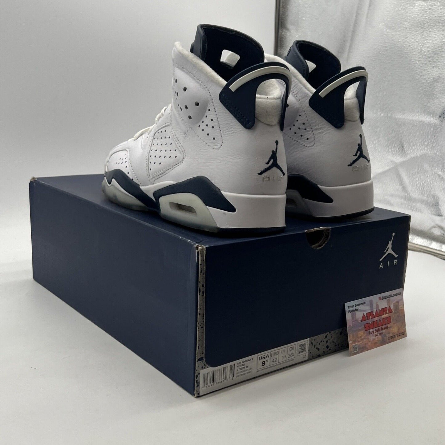 Size 8.5 - Air Jordan 6 Retro Midnight Navy (CT8529-141)