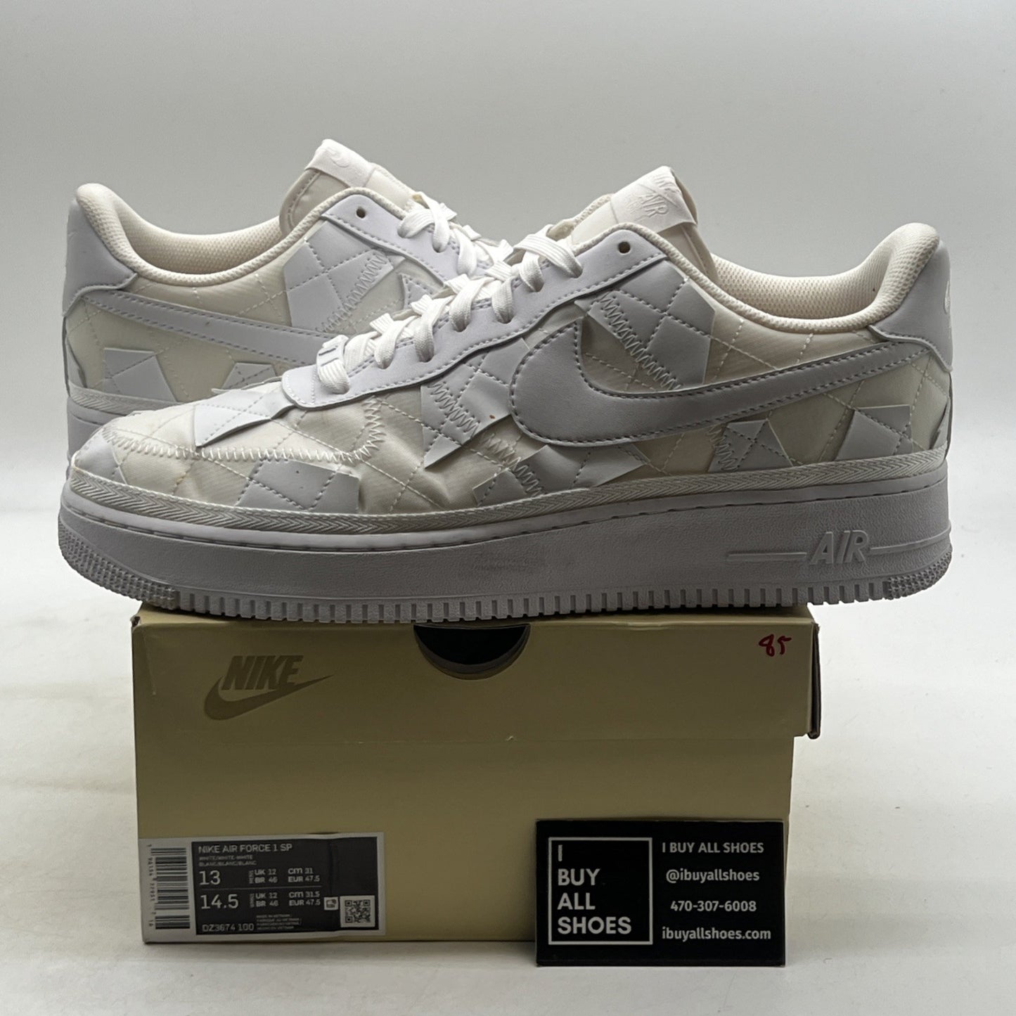 Size 13 - Nike Billie Eilish x Air Force 1 Low Triple White (DZ3674-100)