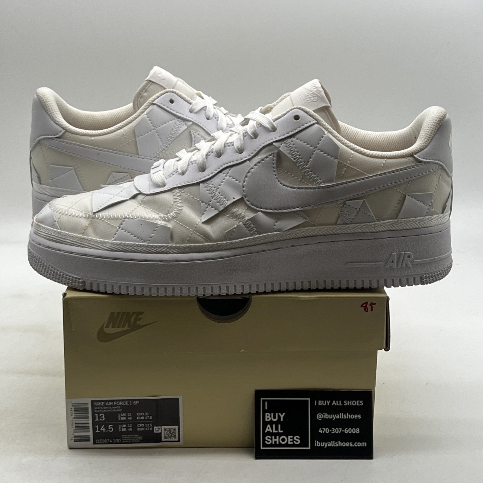 Size 13 - Nike Billie Eilish x Air Force 1 Low Triple White (DZ3674-100)