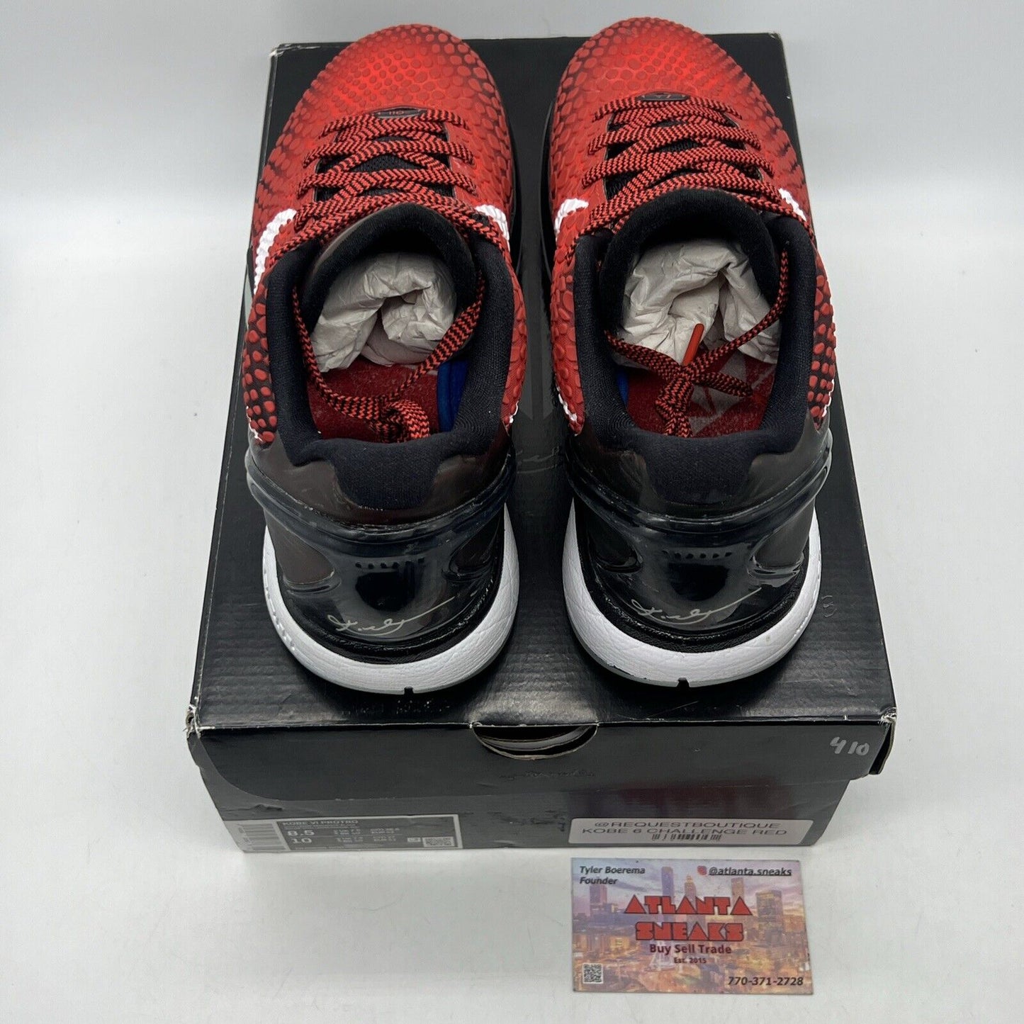 Size 8.5 - Nike Zoom Kobe 6 Protro All-Star Black Red White (DH9888-600)