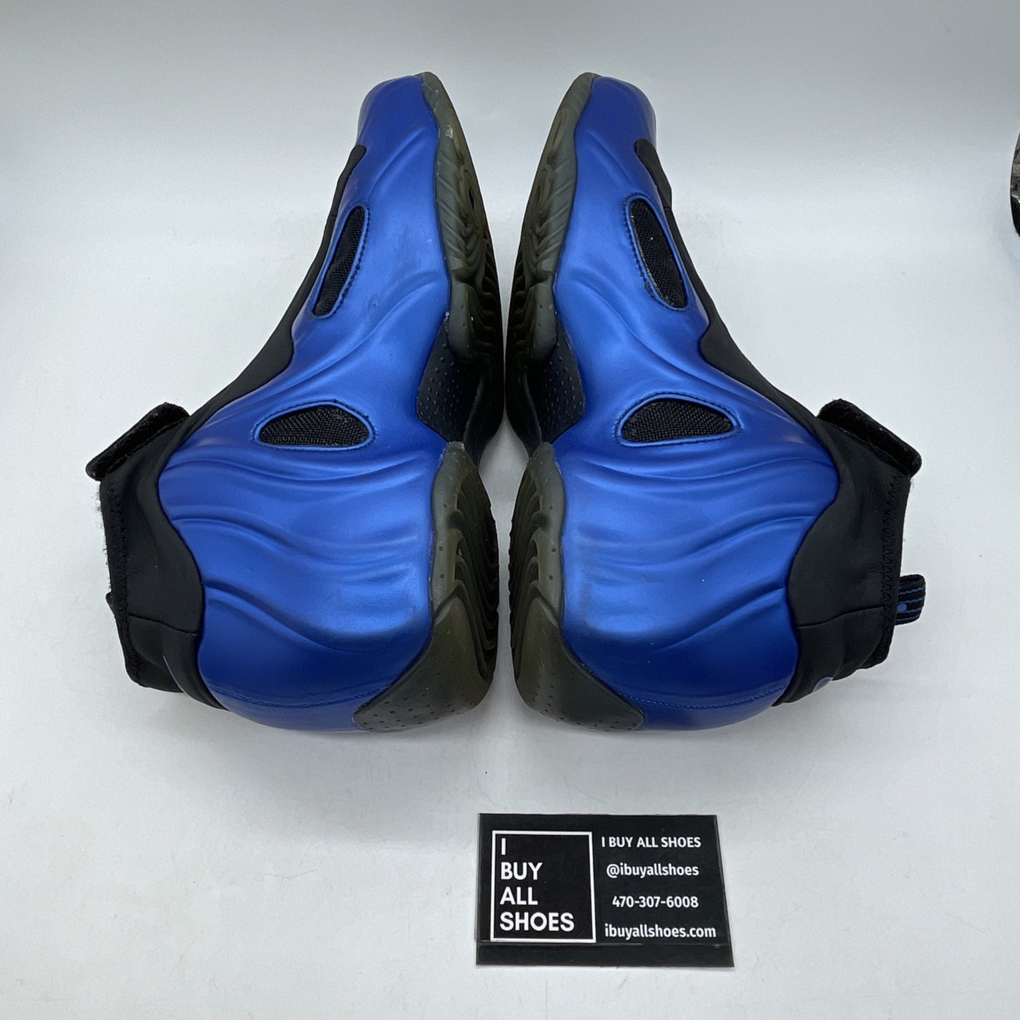 Size 11.5 - Nike Air Flightposite One Dark Neon Royal Black (AO9378-500)