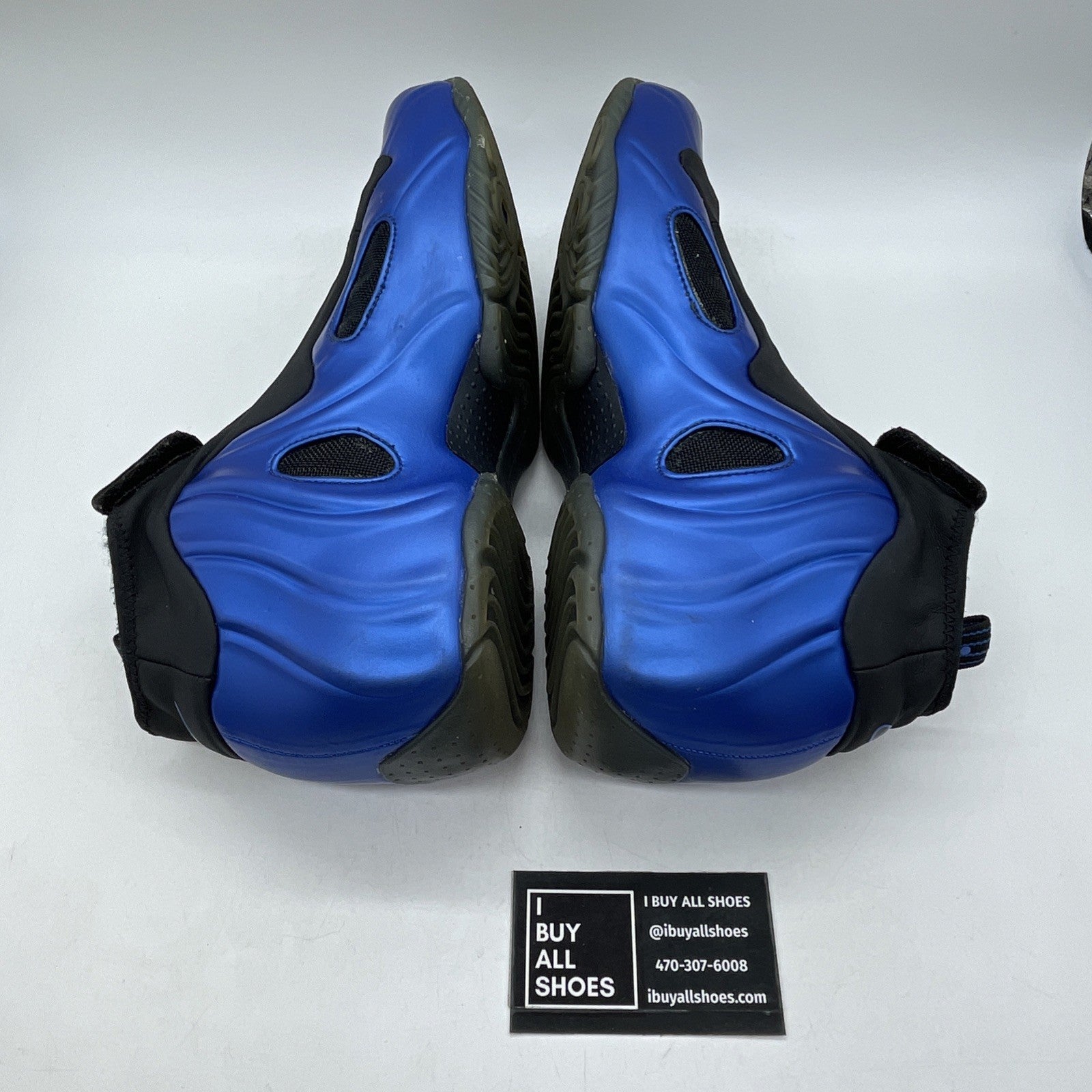 Size 11.5 - Nike Air Flightposite One Dark Neon Royal Black (AO9378-500)