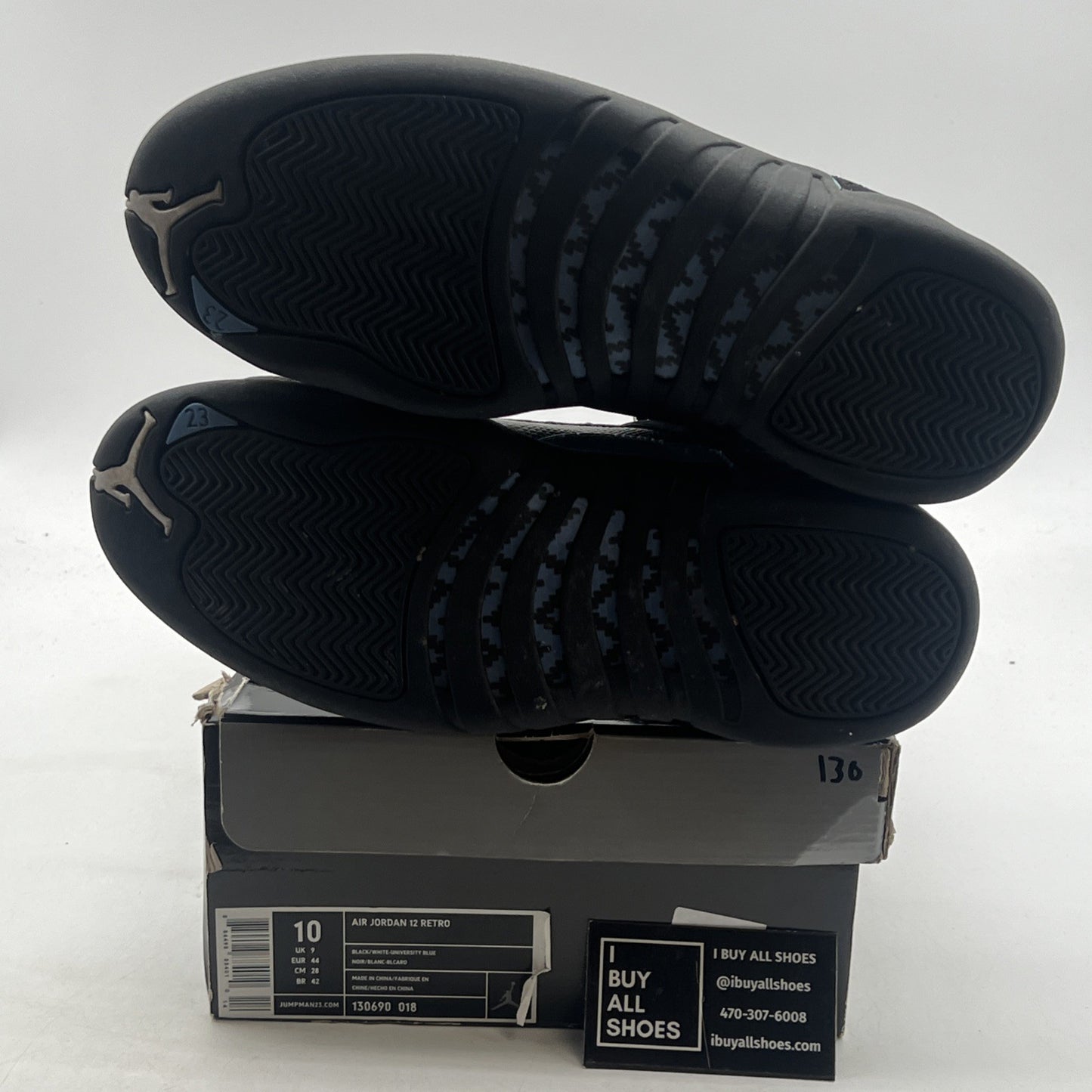 Size 10 - Air Jordan 12 Retro 2009 Nubuck (130690-018)