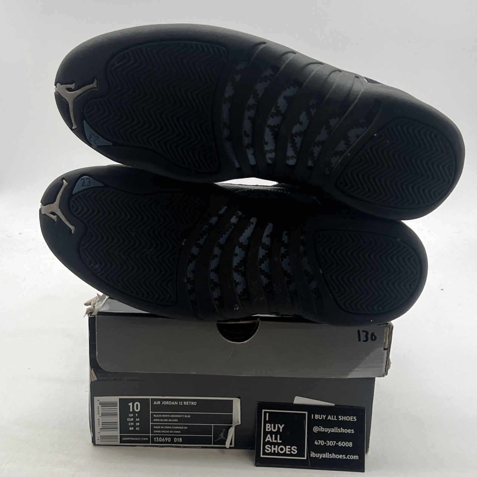 Size 10 - Air Jordan 12 Retro 2009 Nubuck (130690-018)