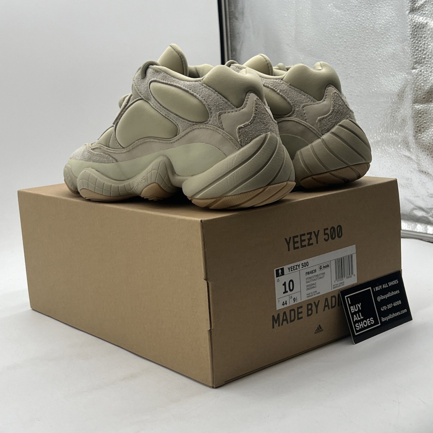 Size 10 - Adidas Yeezy 500 Stone (FW4839)