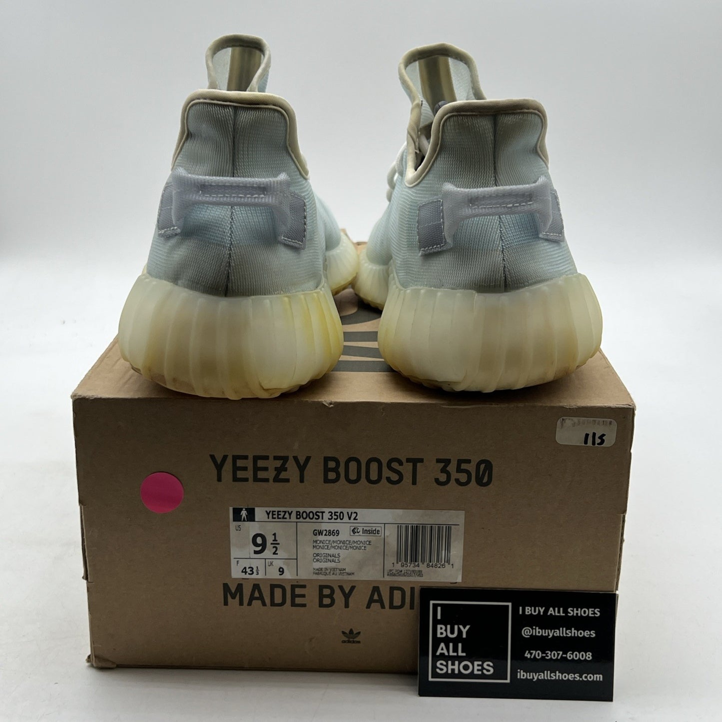 Size 9.5 - adidas Yeezy Boost 350 V2 Mono Ice (GW2869)