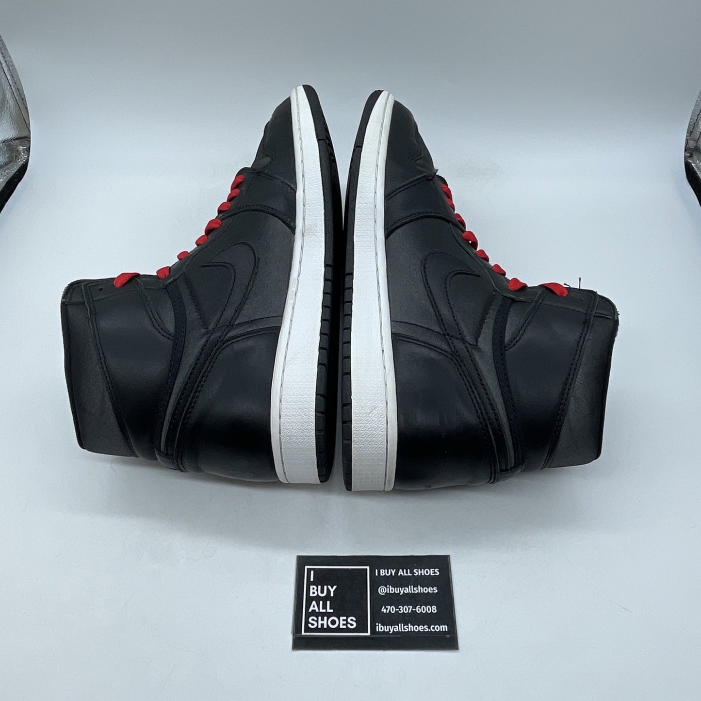 Size 11 - Air Jordan 1 Retro OG High Black Gym Red Leather (555088-060)