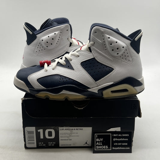 Size 10 - Air Jordan 6 Retro 2012 Olympic (384664-130)