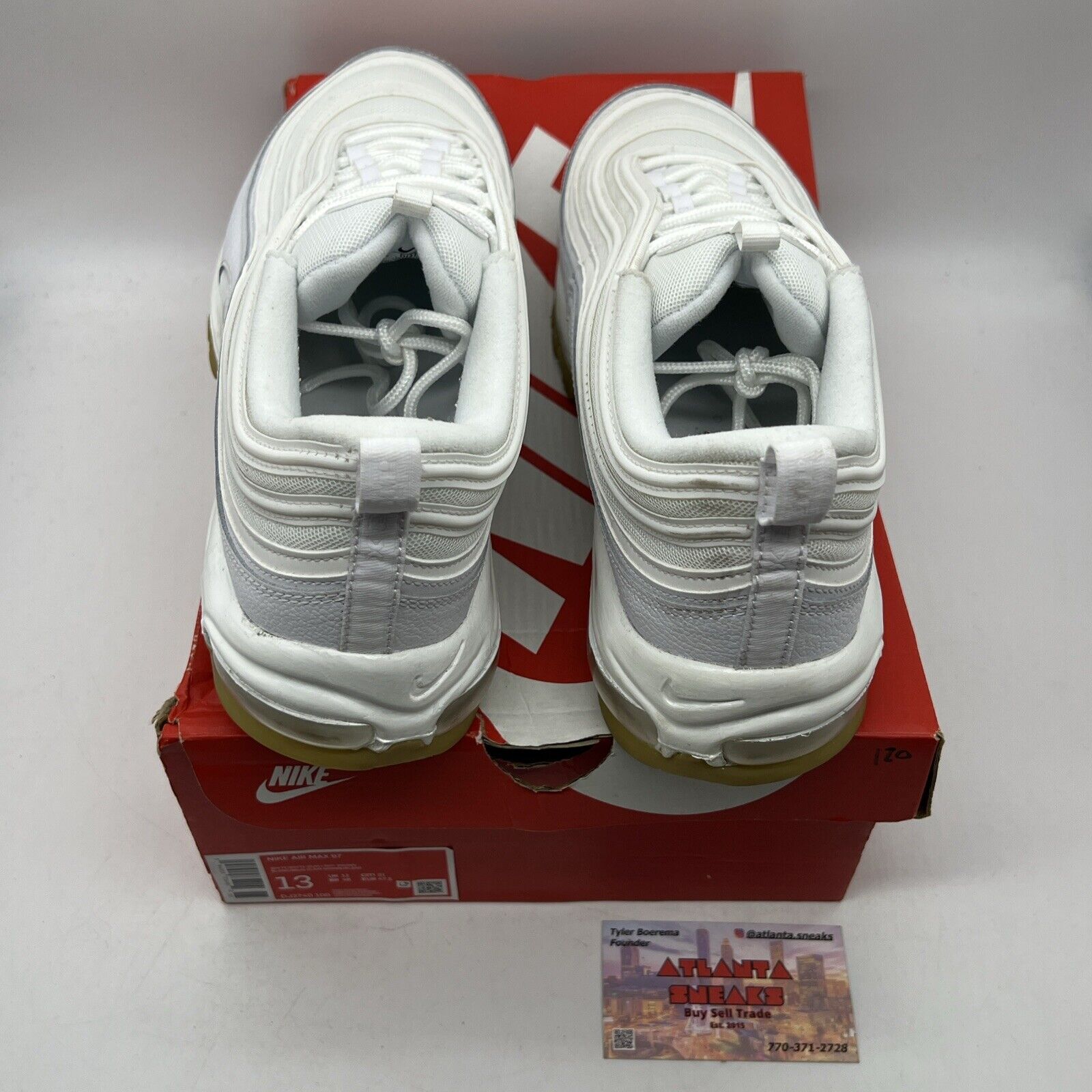 Size 13 - Nike Air Max 97 White Gum (DJ2740-100)