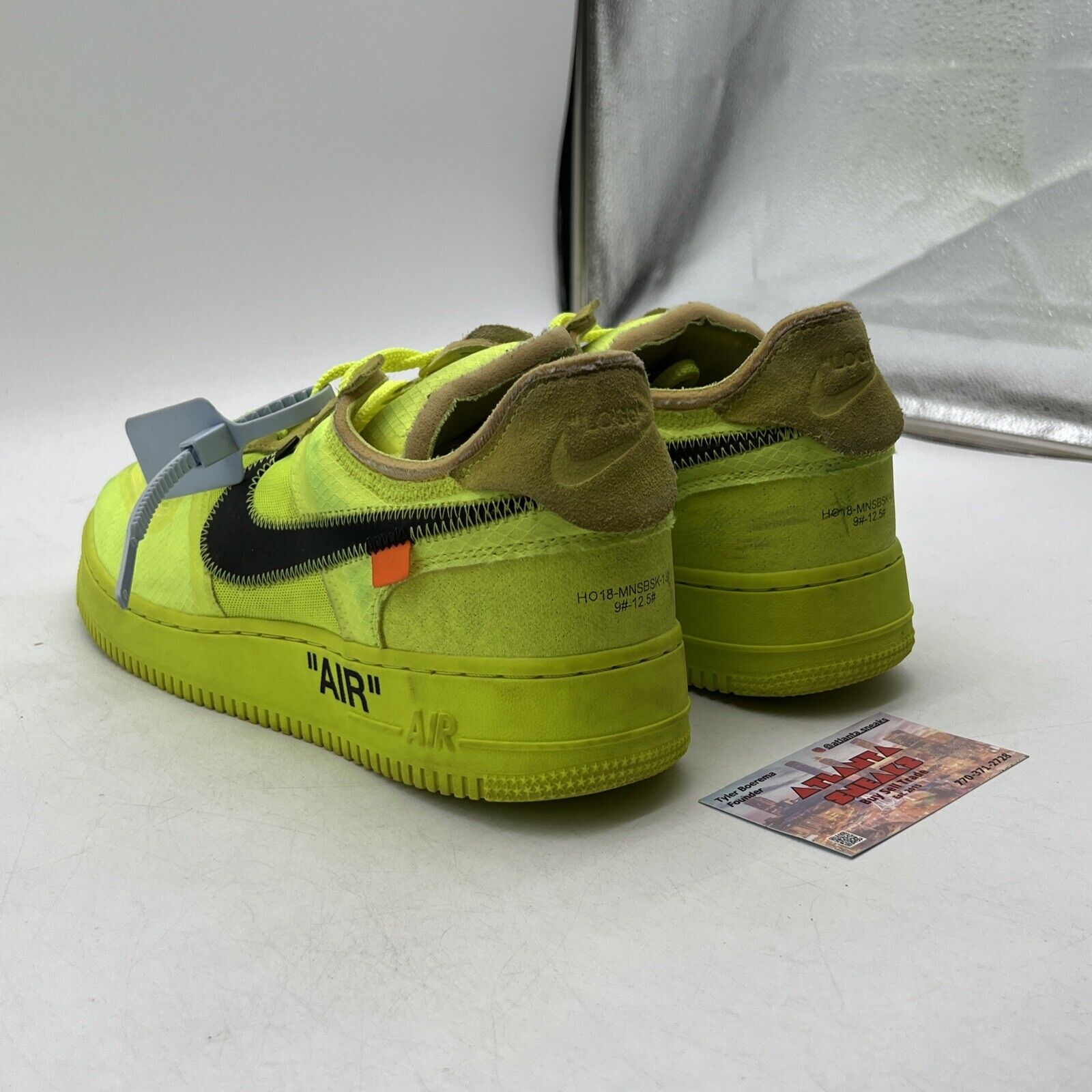 Size 10.5 - Nike Off-White x Air Force 1 Low Volt Black (AO4606-700)