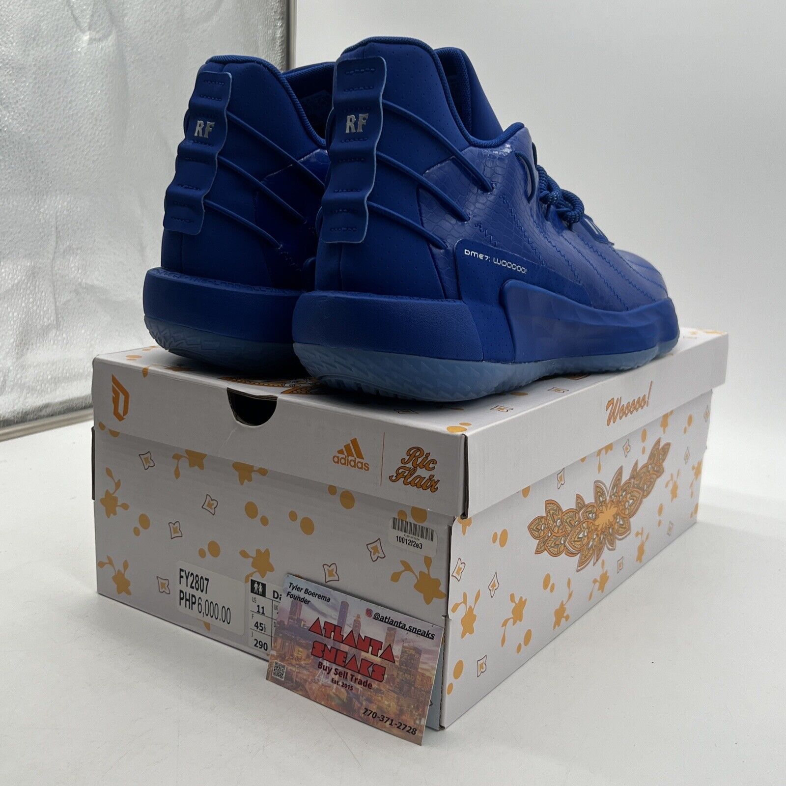 Size 11 - adidas Ric Flair x Dame 7 Royal Blue White (FY2807) Brand New