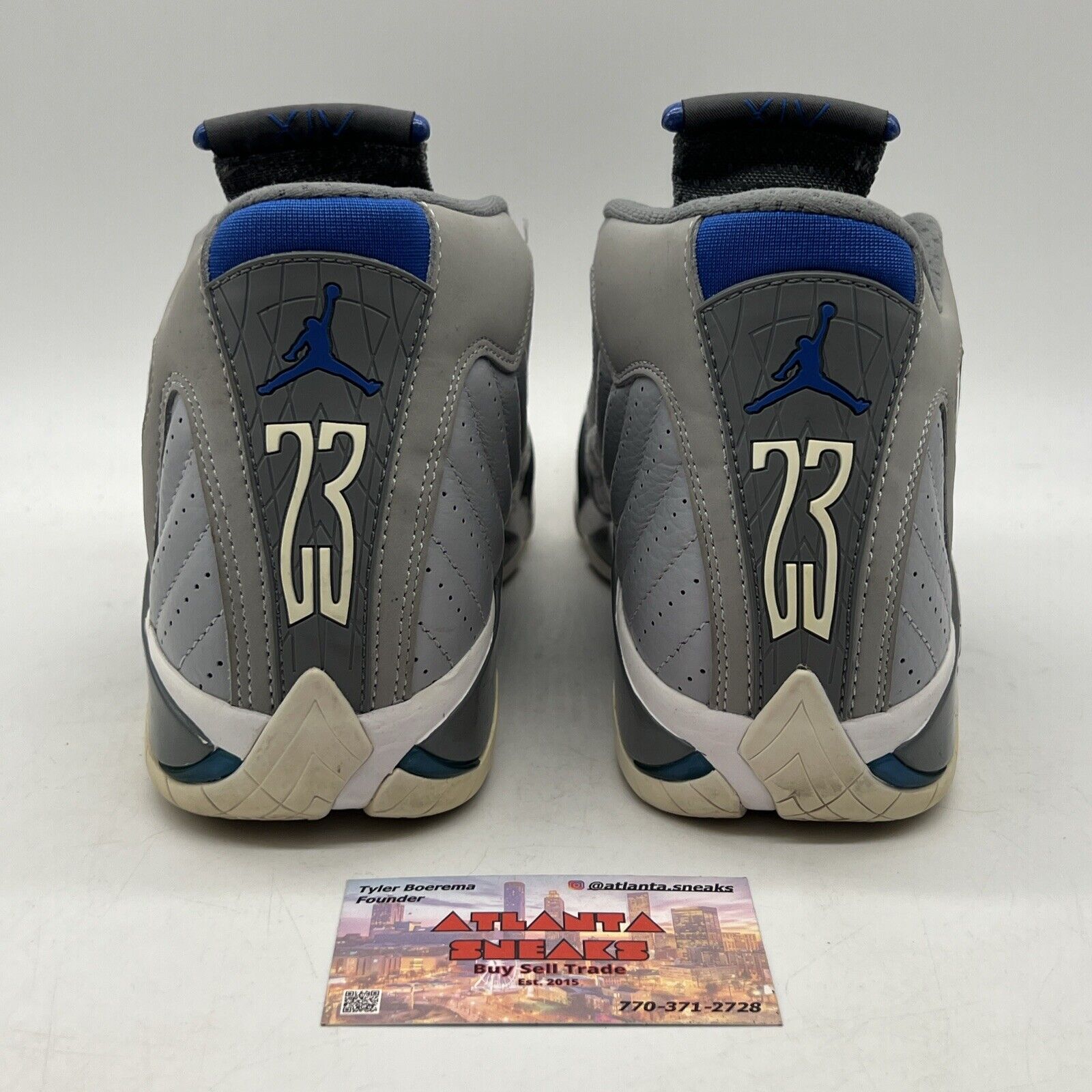 Size 9 - Air Jordan 14 Retro Wolf Grey (487471-004)