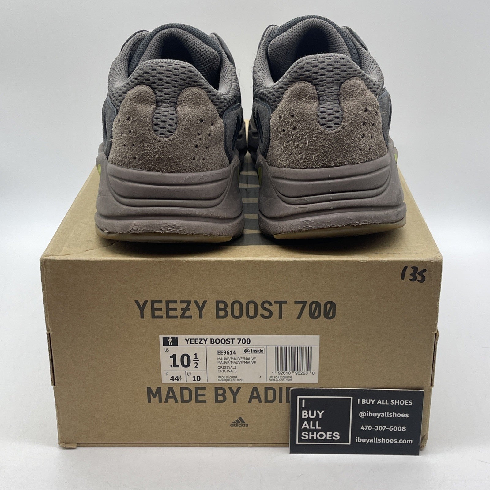 Size 10.5 - adidas Yeezy Boost 700 V1 Mauve Brown Suede Leather (EE9614)