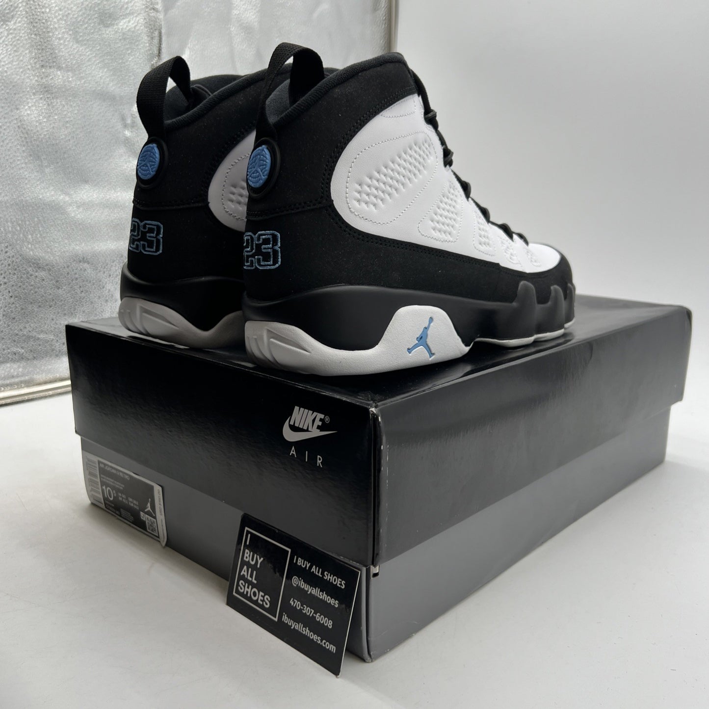 Size 10.5 - Air Jordan 9 Retro University Blue 2020 (CT8019-140)