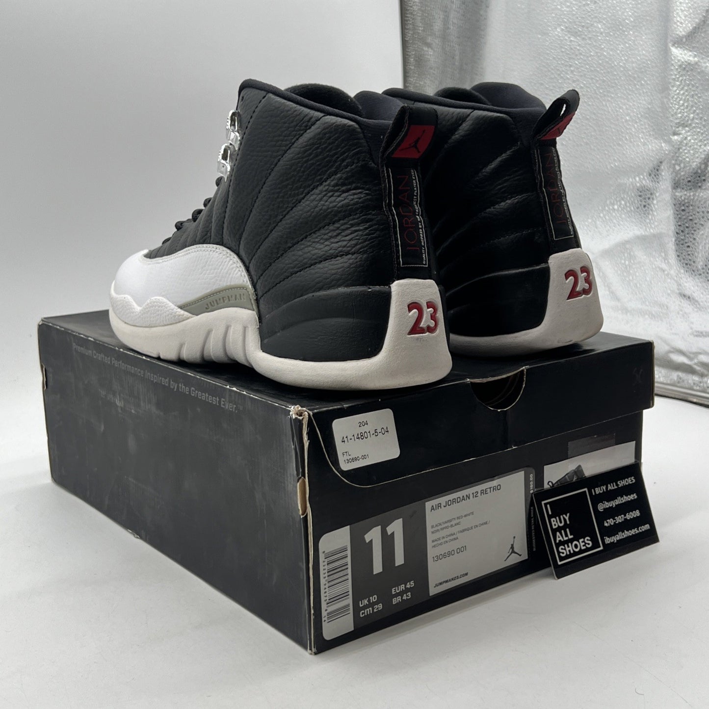 Size 11 - Air Jordan 12 Retro 2012 Playoff (130690-001)