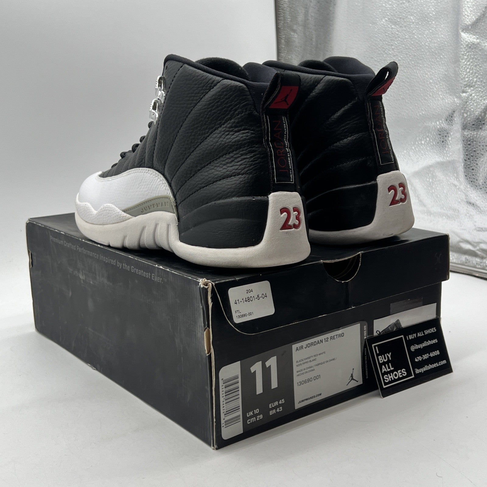 Size 11 - Air Jordan 12 Retro 2012 Playoff (130690-001)