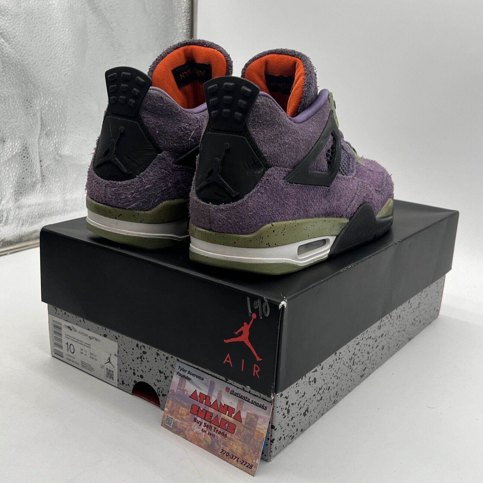 Size 10W - Nike Air Jordan 4 Retro Mid Canyon Purple (AQ9129-500)