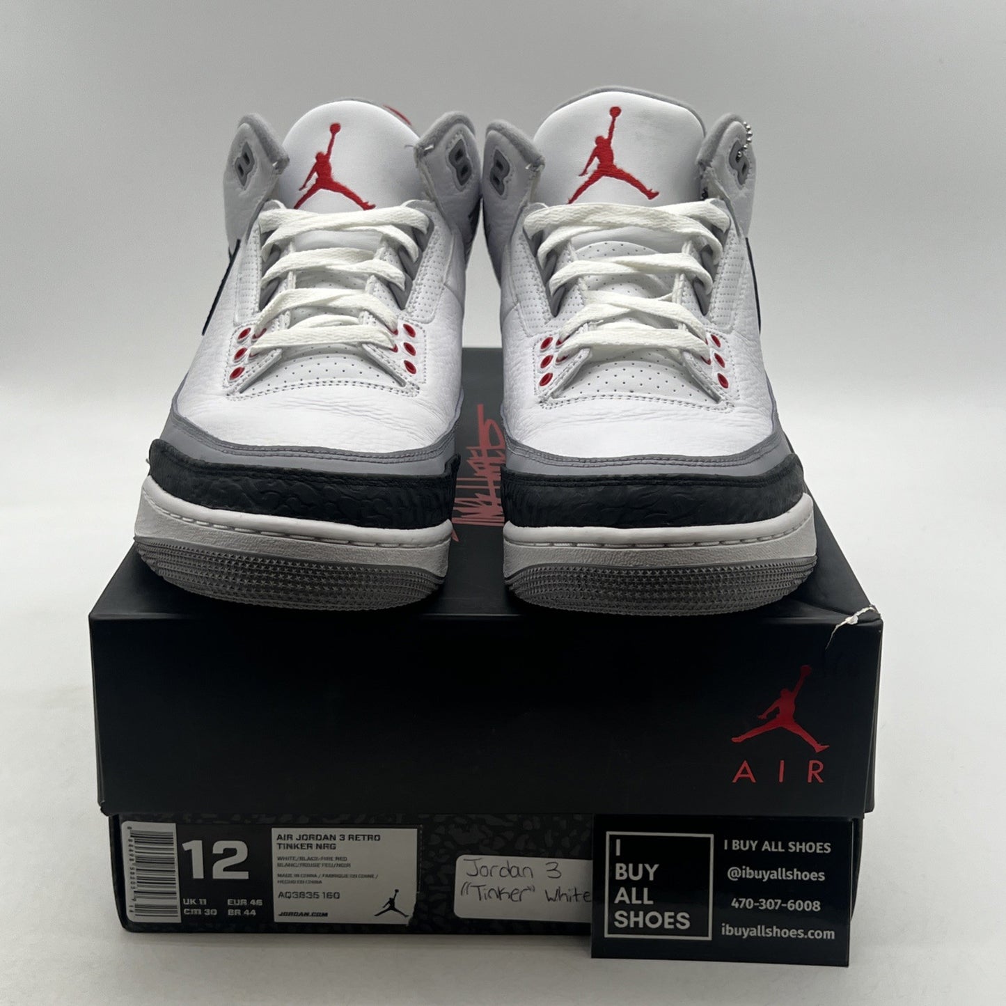 Size 12 - Air Jordan 3 Retro NRG Tinker 2018 (AQ3835-160)