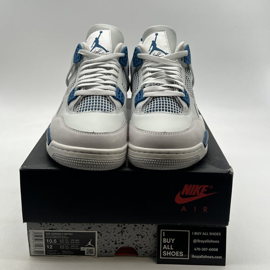Size 10.5 - Air Jordan 4 Retro 2024 Military Blue (FV5029-141)