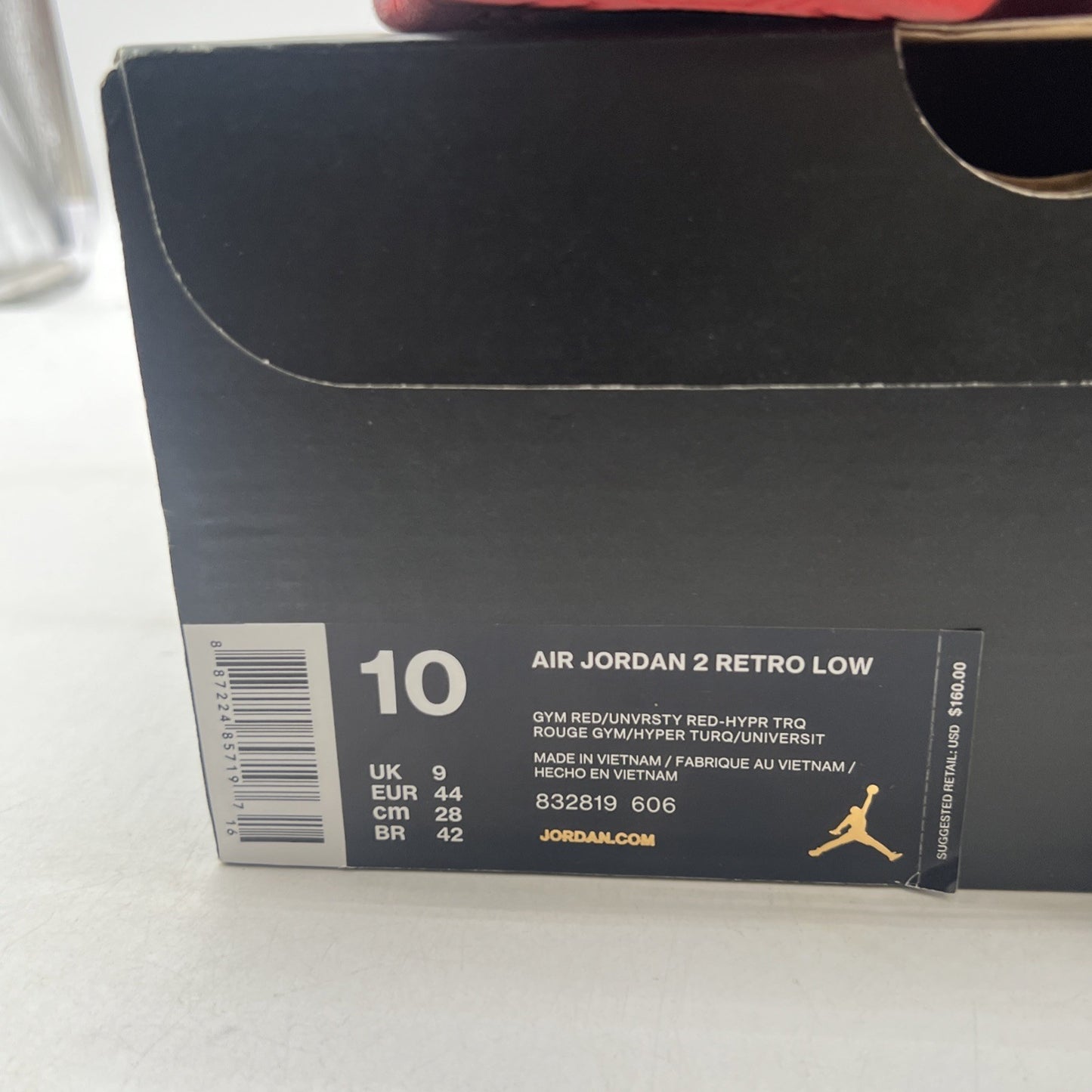 Size 10 - Air Jordan 2 Retro Low Gym Red (832819-606)