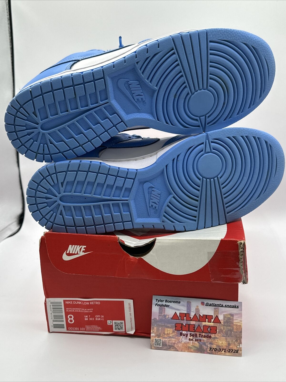 Size 8 - Nike Dunk Low UNC 2021