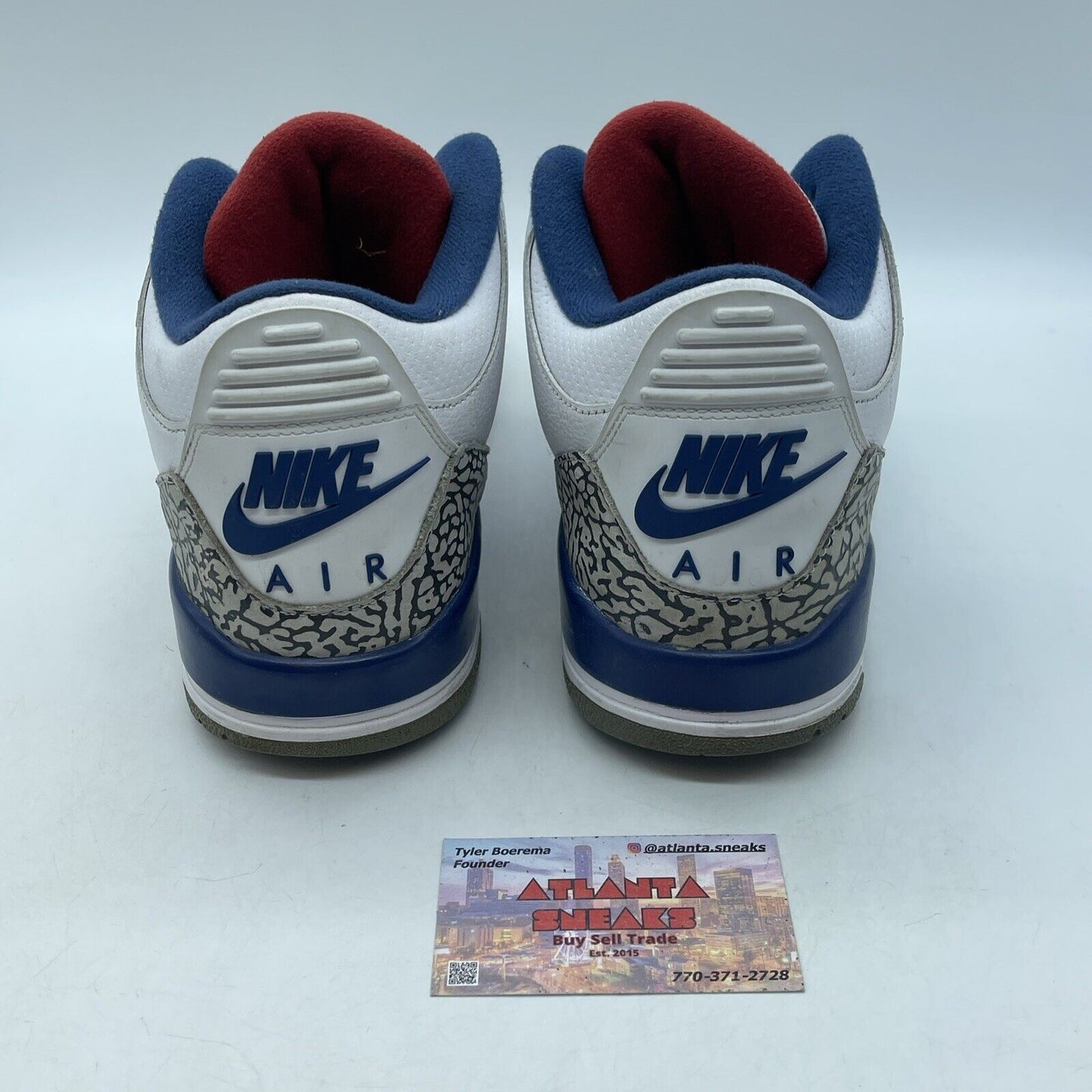 Size 11.5 - Jordan 3 Retro Mid True Blue Grey Suede White Leather (854262-106)