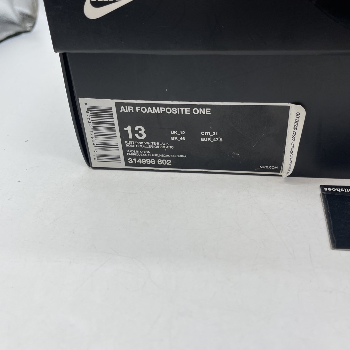 Size 13 - Nike Air Foamposite One Elemental Rose (314996-602)