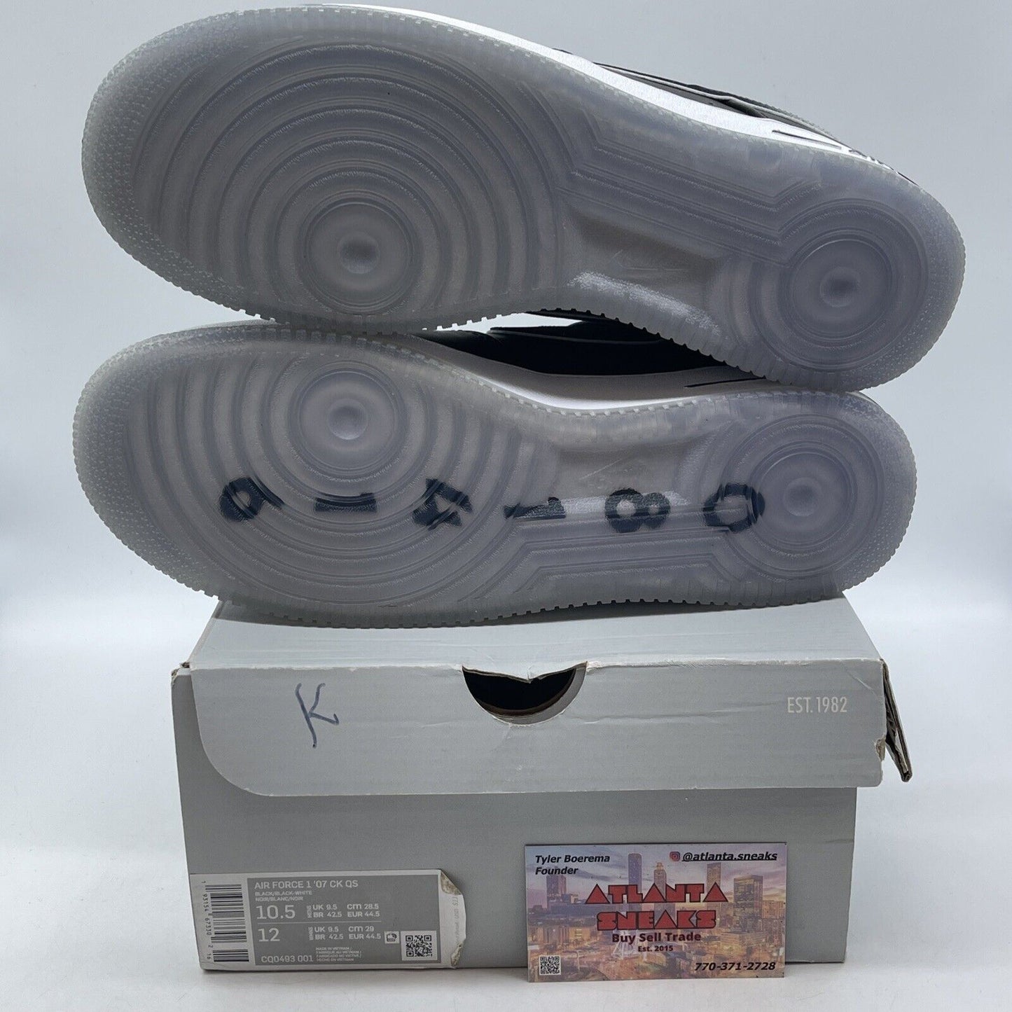 Size 10.5 - Nike Colin Kaepernick x Air Force 1 07 QS Low True to 7 (CQ0493-001)