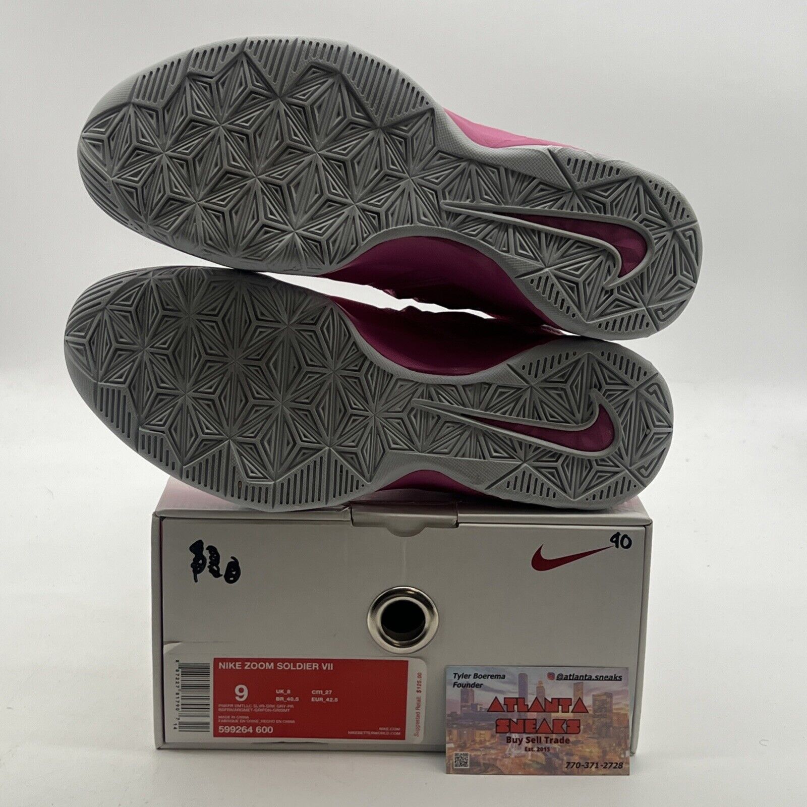 Size 9 - Nike LeBron Zoom Soldier 7 Kay Yow (599264-600)
