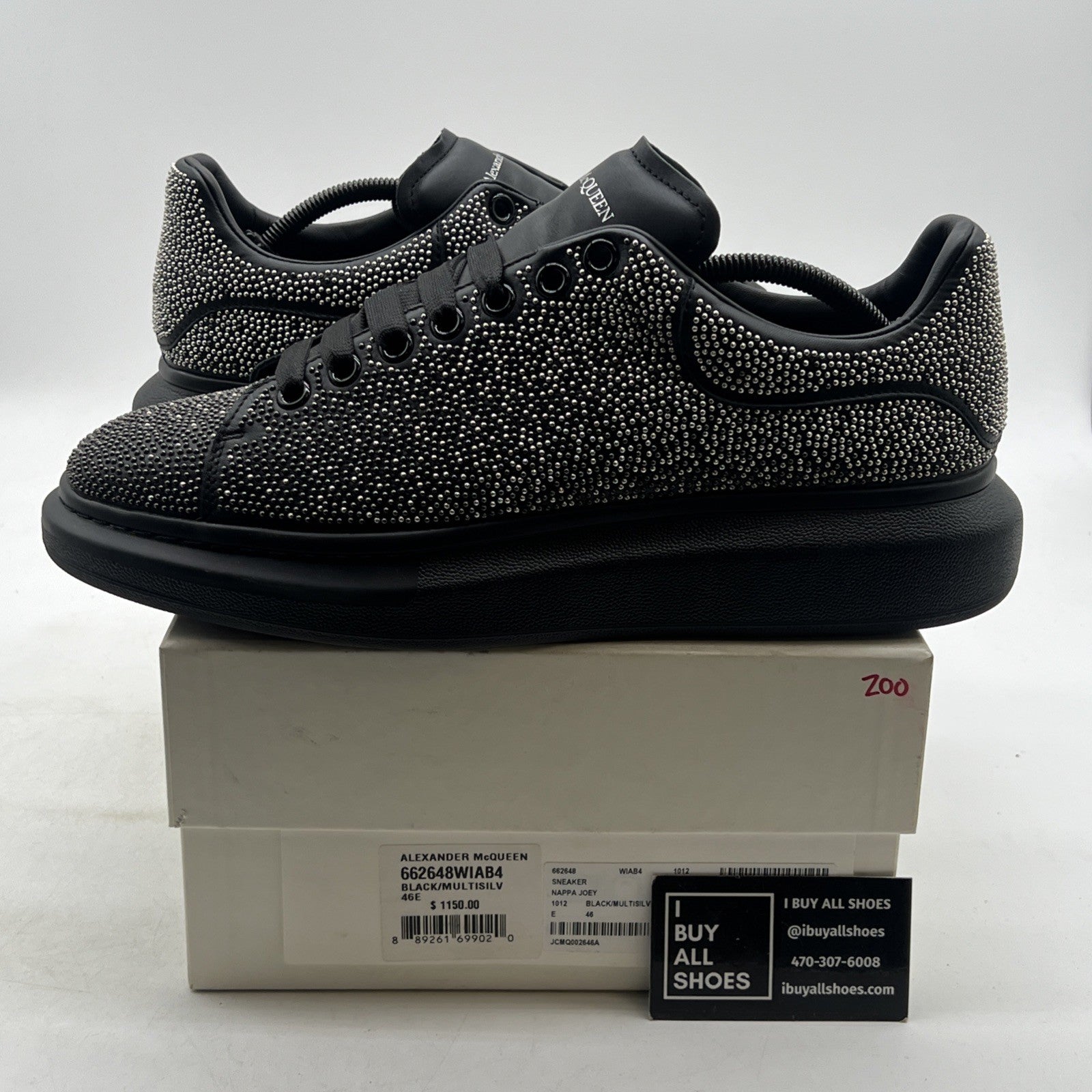 Size 46 - Alexander McQueen Men's Casual Sneaker, studded