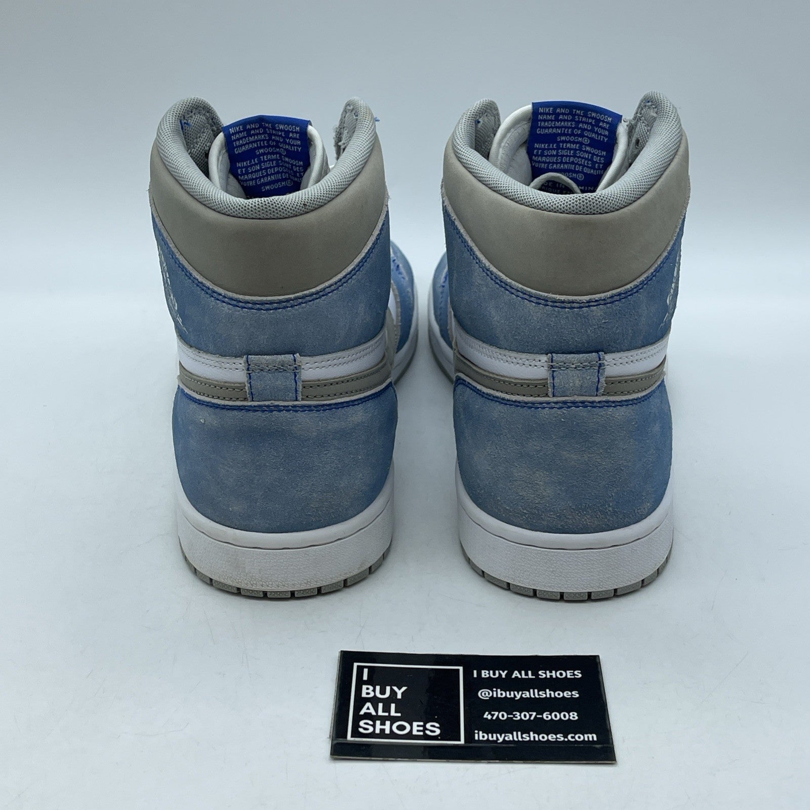 Size 10.5 - Jordan 1 Retro OG High Hyper Royal Blue White Suede (555088-402)