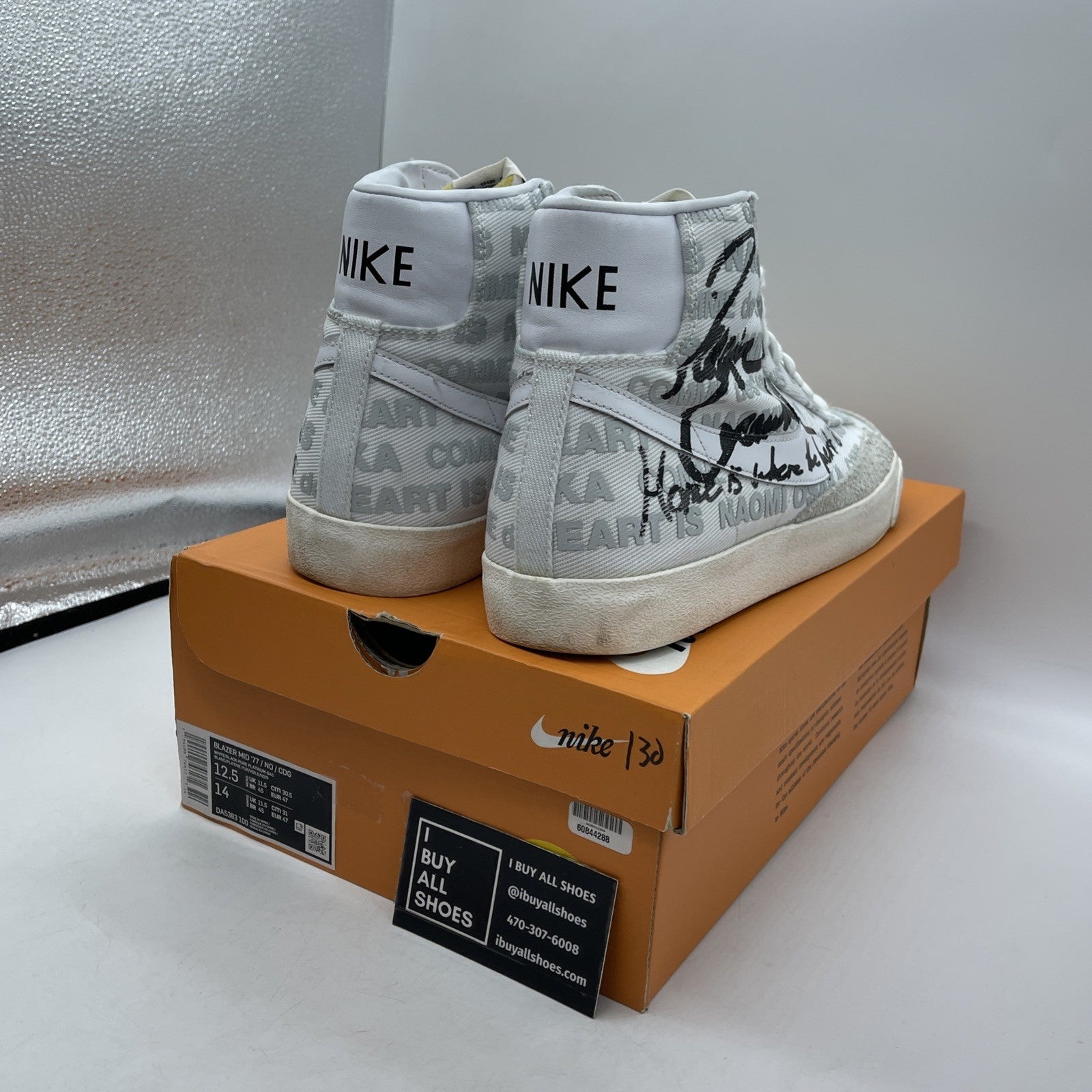 Size 12.5 - Nike Naomi Osaka x Comme des Garçons x Blazer '77 Mid Home Is Where