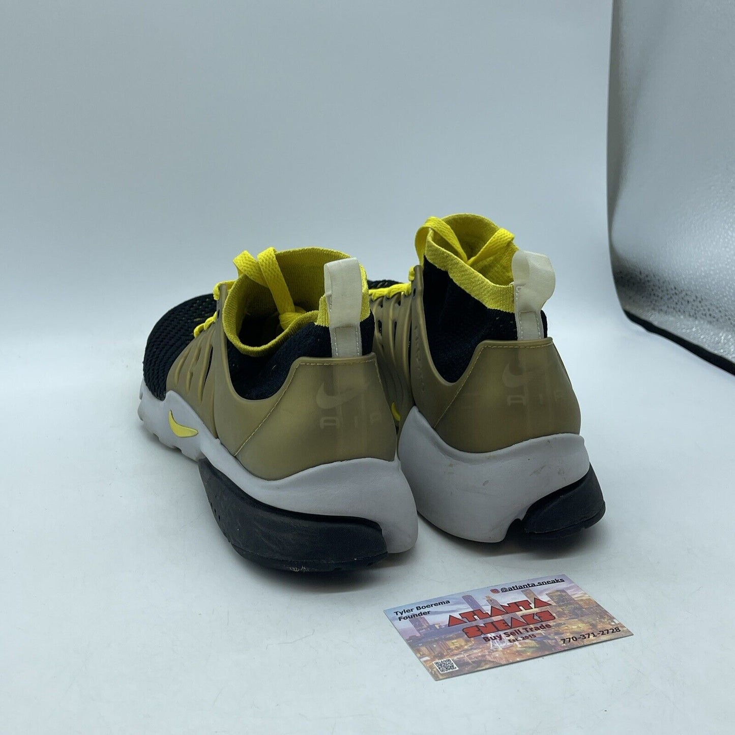 Size 10 - Nike Air Presto Ultra Flyknit Brutal Honey Black Suede (835570-007)
