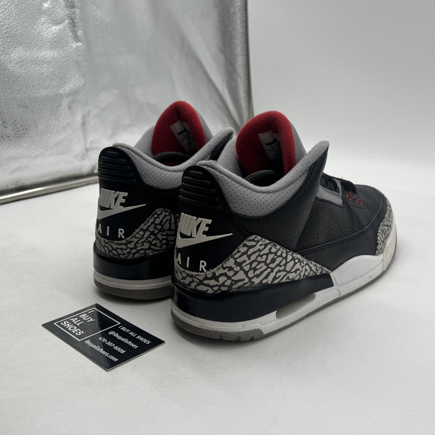 Size 10 - Air Jordan 3 Retro OG Mid Black Cement (854262-001)