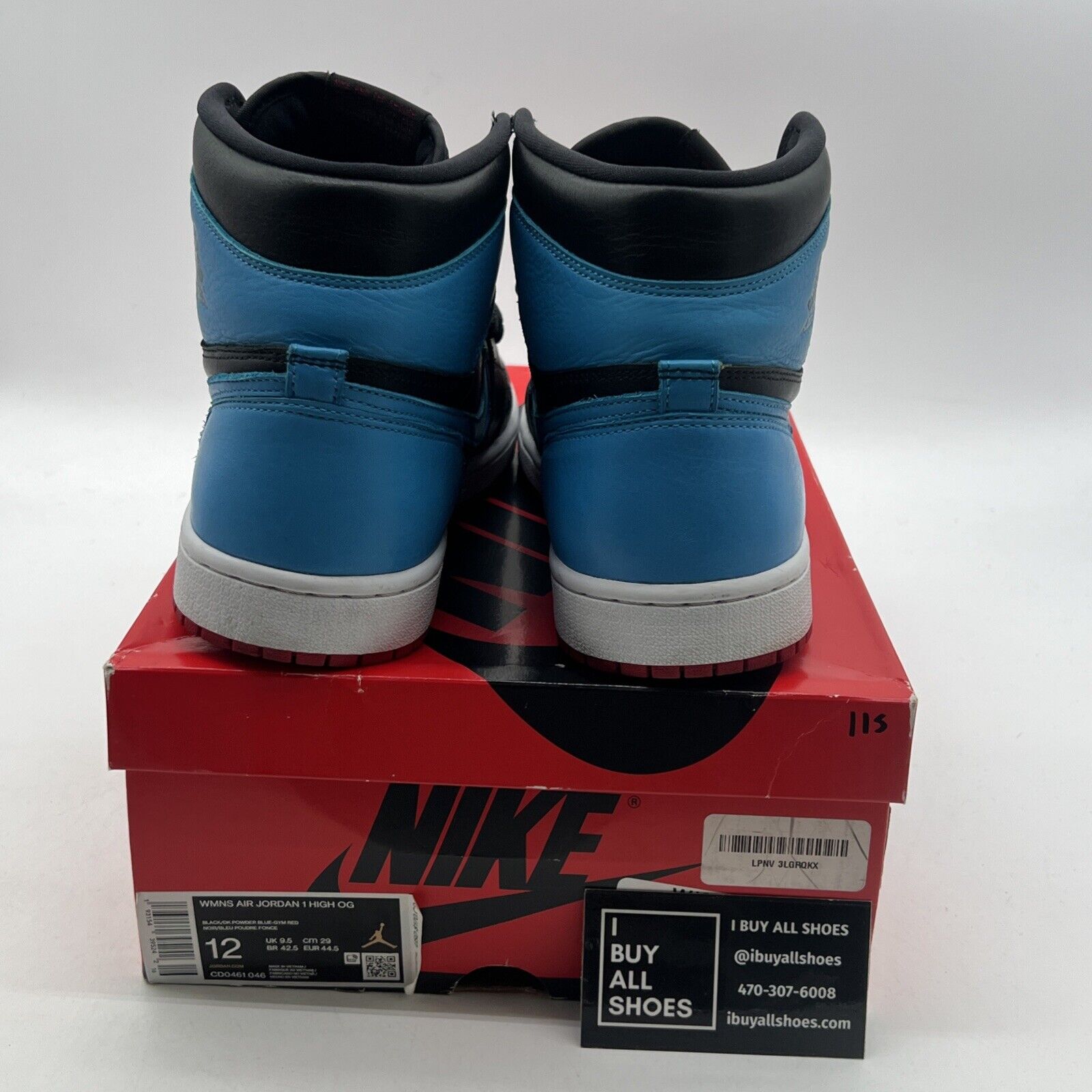 Size 12 - Air Jordan 1 High OG UNC To Chicago 2020 (CD0461-046)