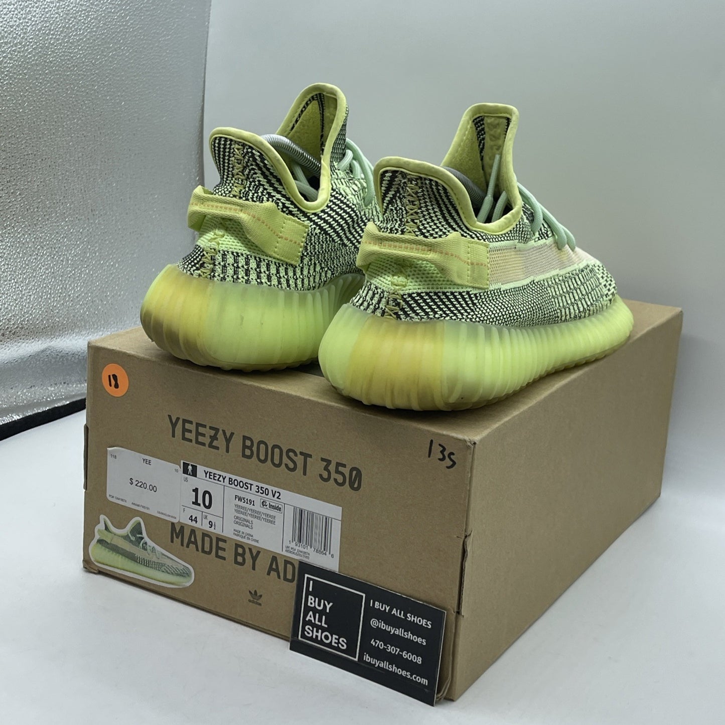 Size 10 - adidas Yeezy Boost 350 V2 Yeezreel Non-Reflective Black (FW5191)