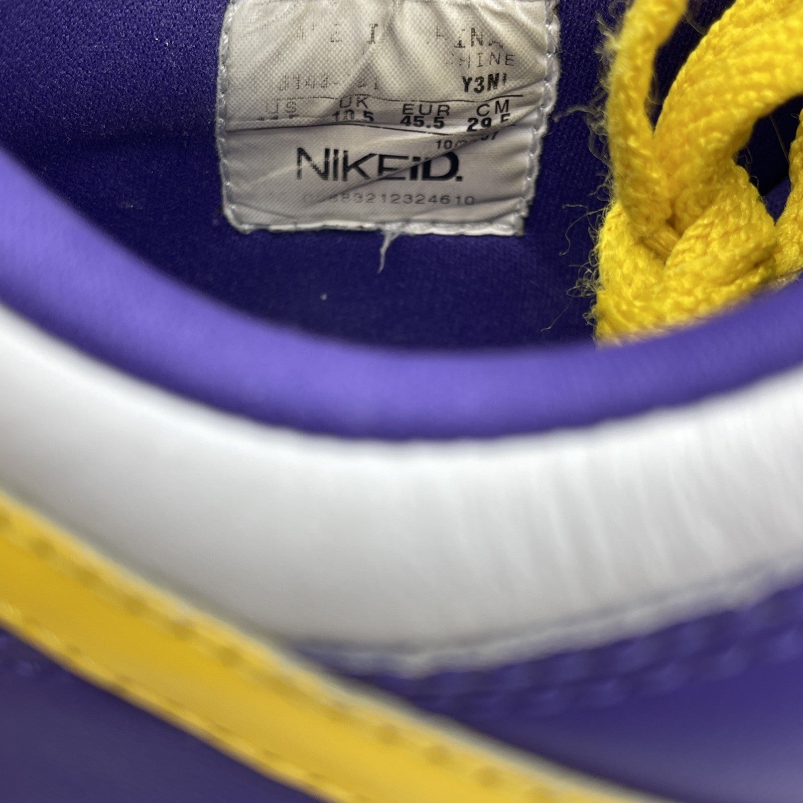 Size 11.5 - Nike Dunk Low Premium iD Purple Grey Suede Leather (316143-991)