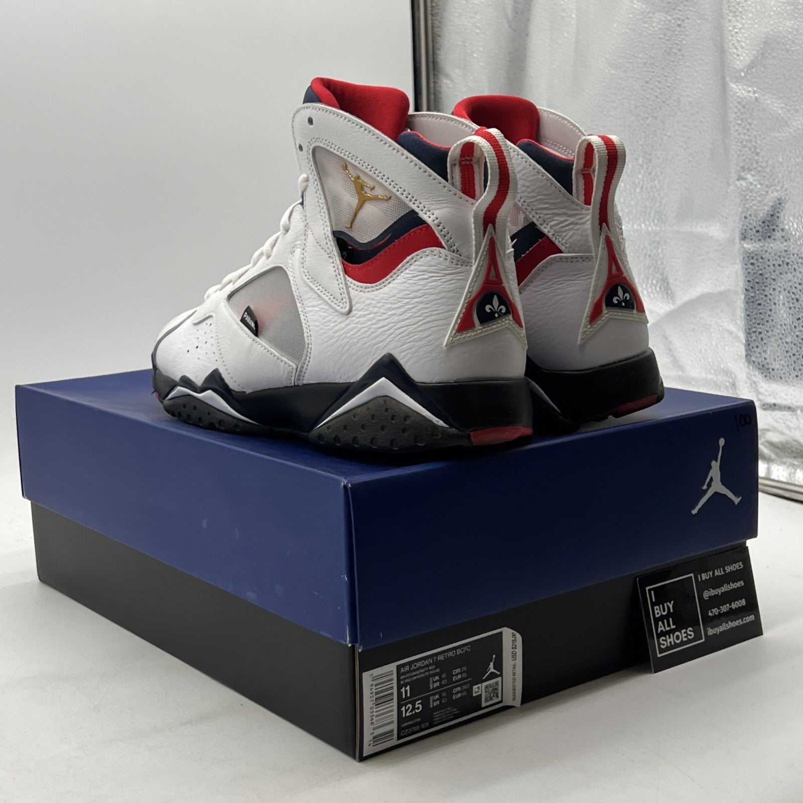 Size 11 - Paris Saint-Germain x Air Jordan 7 Retro Paname (CZ0789-105)