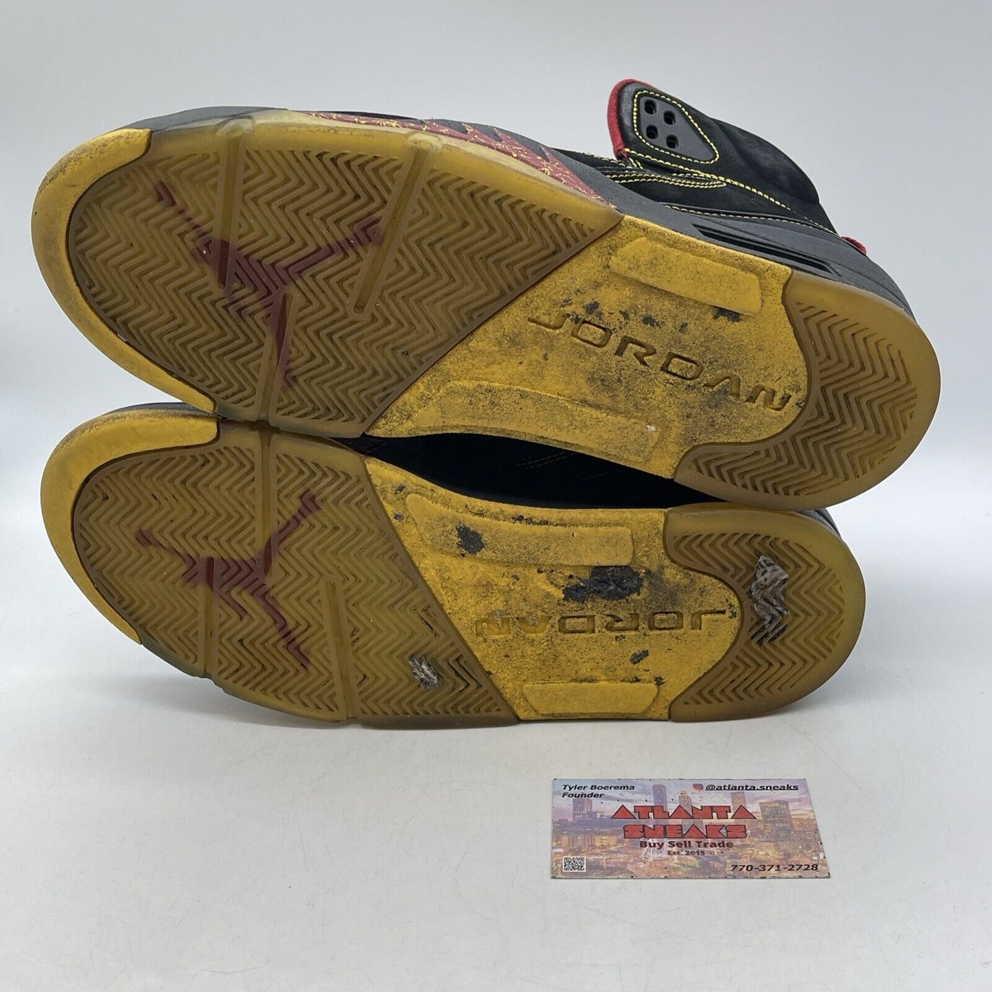Size 11 - Jordan Sixty Plus Atlanta Hawks Yellow Black Suede (364806-071)