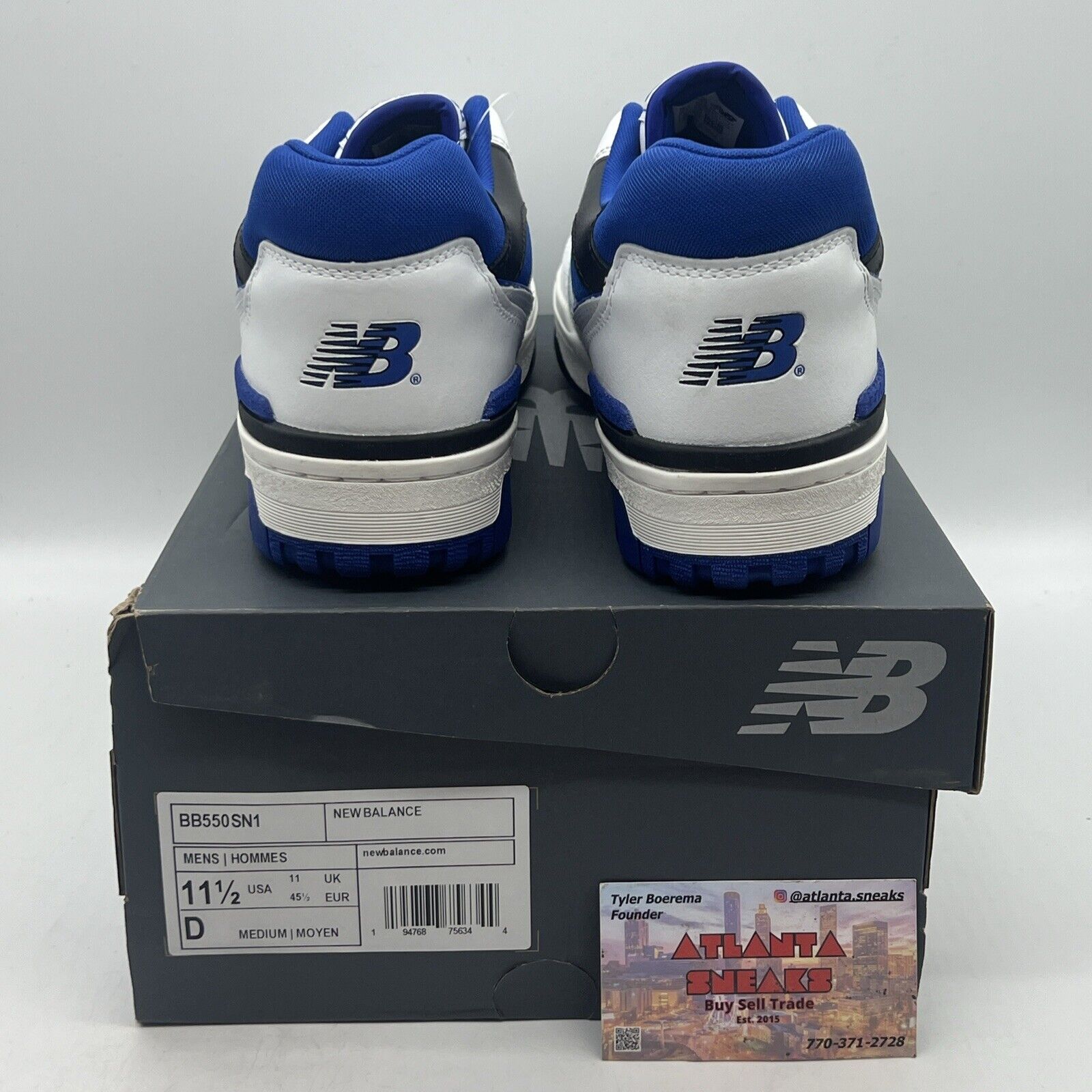 Size 11.5 - New Balance 550 White Blue 2020 Brand New Og All